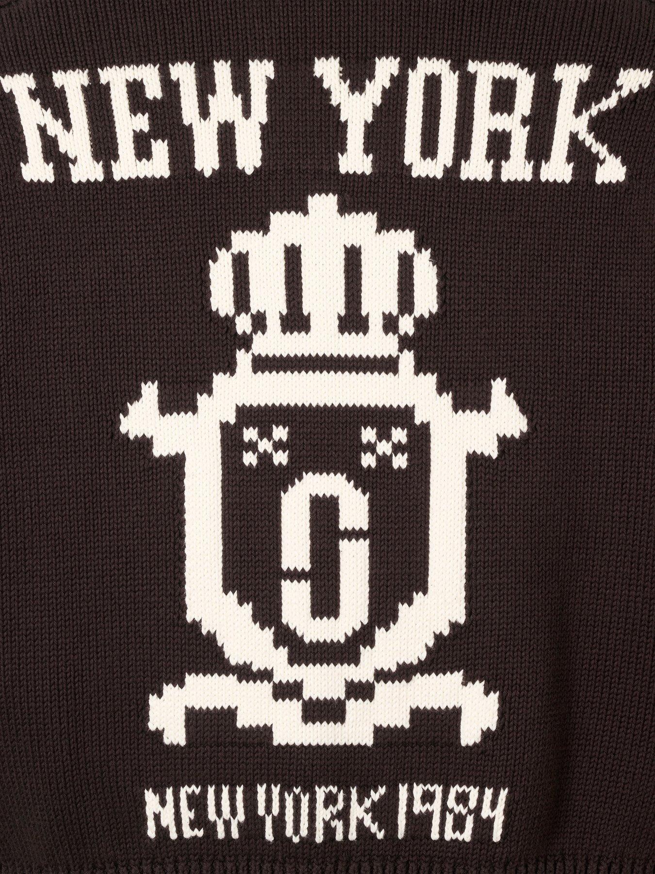 Image 4 of 5 of MARC JACOBS Varsity Knit Polo - Brown
