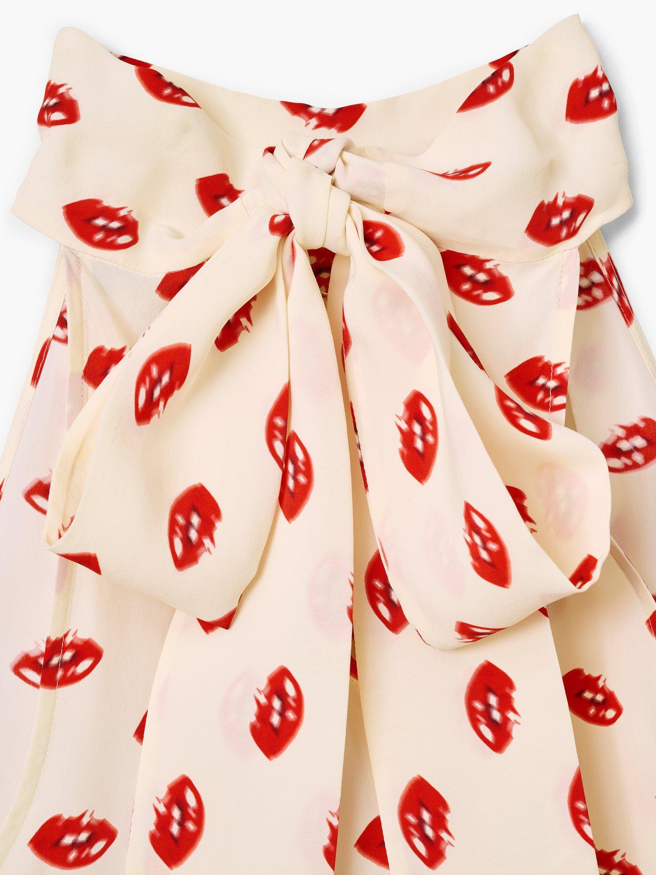 Image 3 of 5 of MARC JACOBS Lips Halterneck Tie Top - White