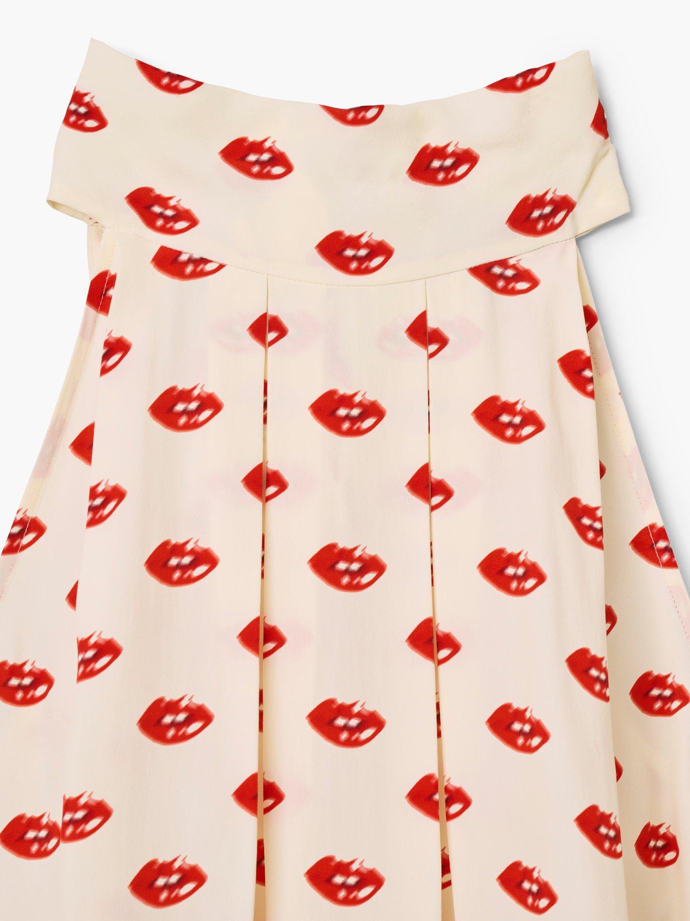 Image 4 of 5 of MARC JACOBS Lips Halterneck Tie Top - White