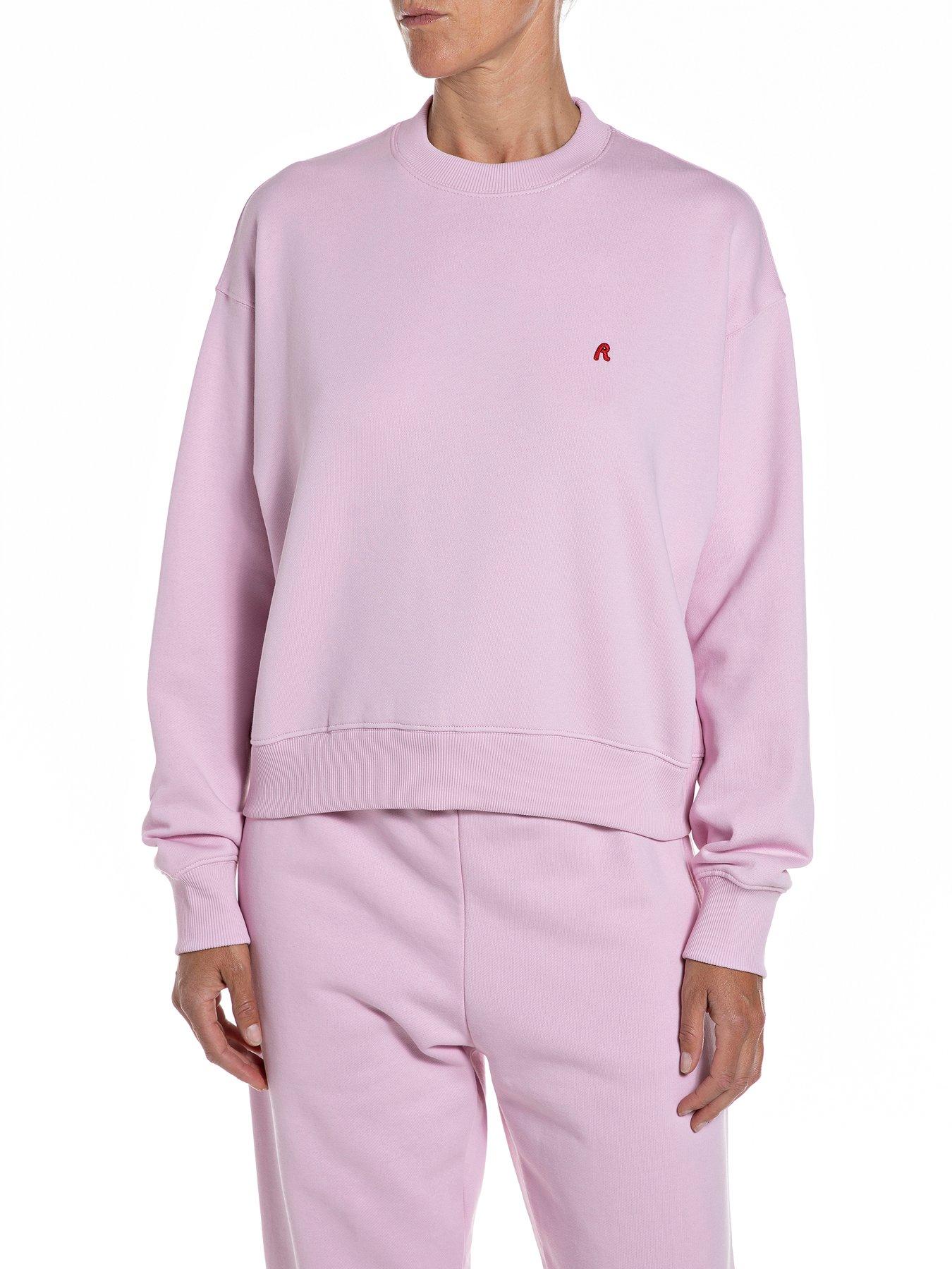 Replay Small Logo Sweatshrt - Pink