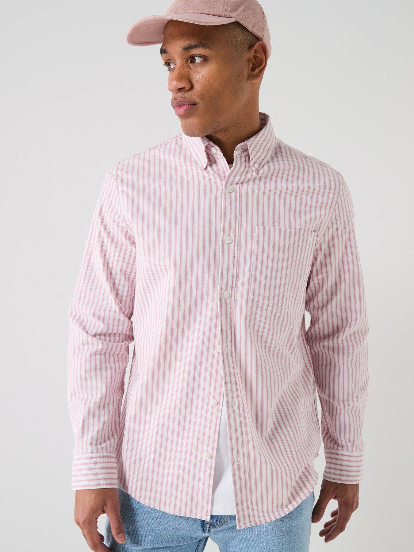 Calvin Klein Jeans Stripe Oxford Shirt - Pink