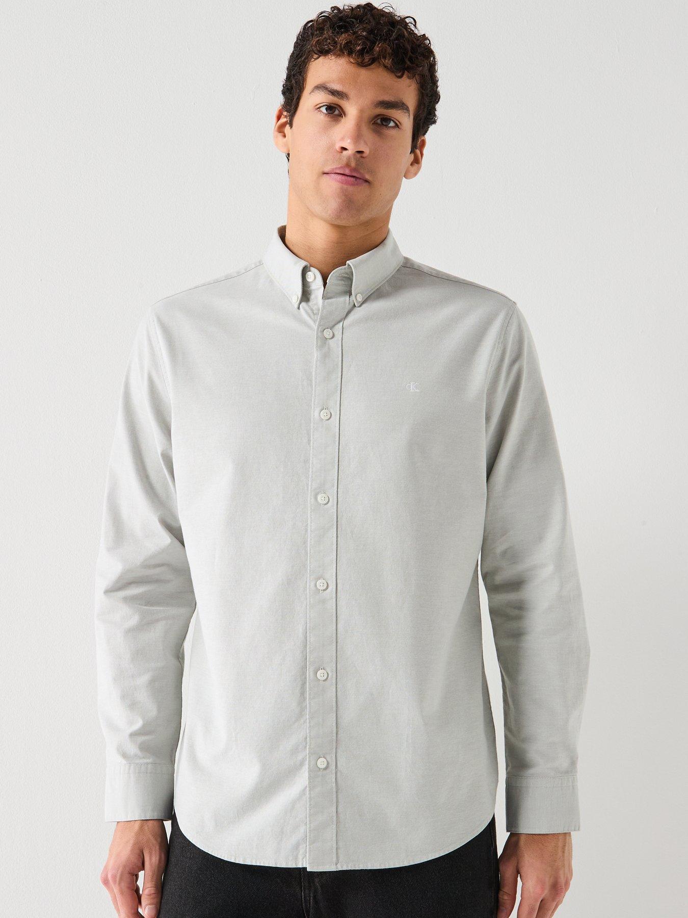 Calvin Klein Jeans Solid Oxford Classic Shirt - Seagrass