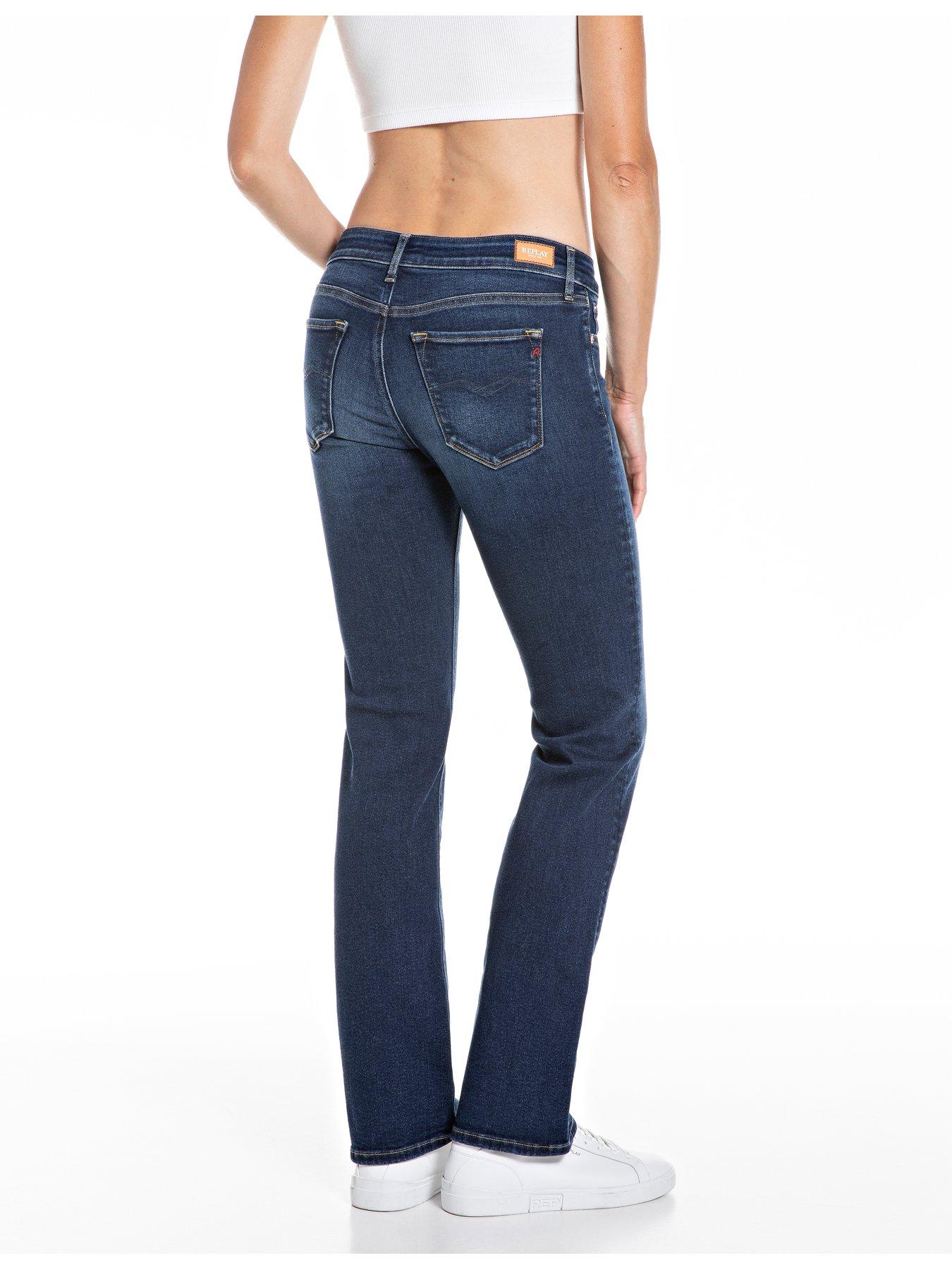 Image 2 of 3 of Replay Bootcut Jeans - Blue
