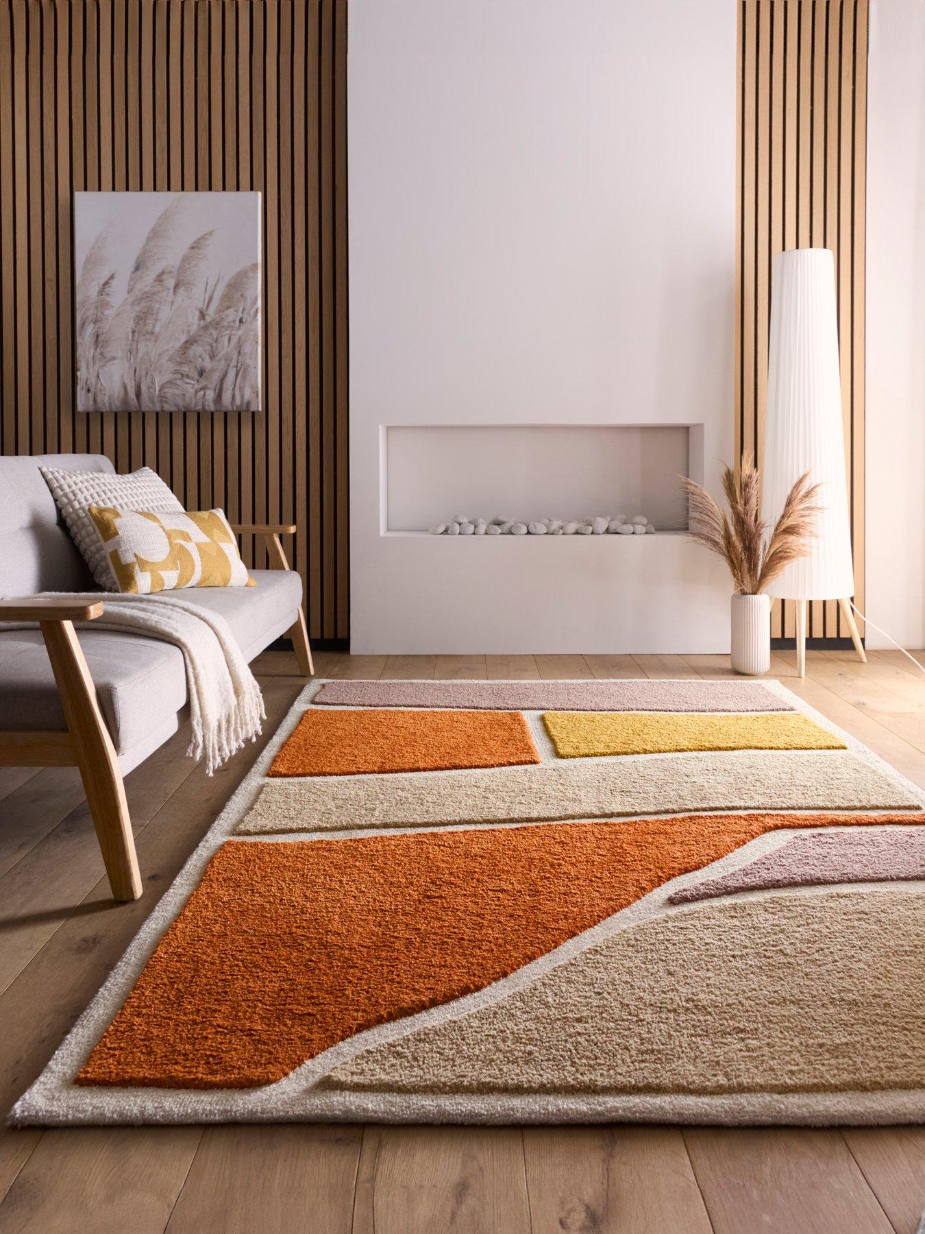 Image 1 of 4 of The Very Collection Strata Rug Terracotta