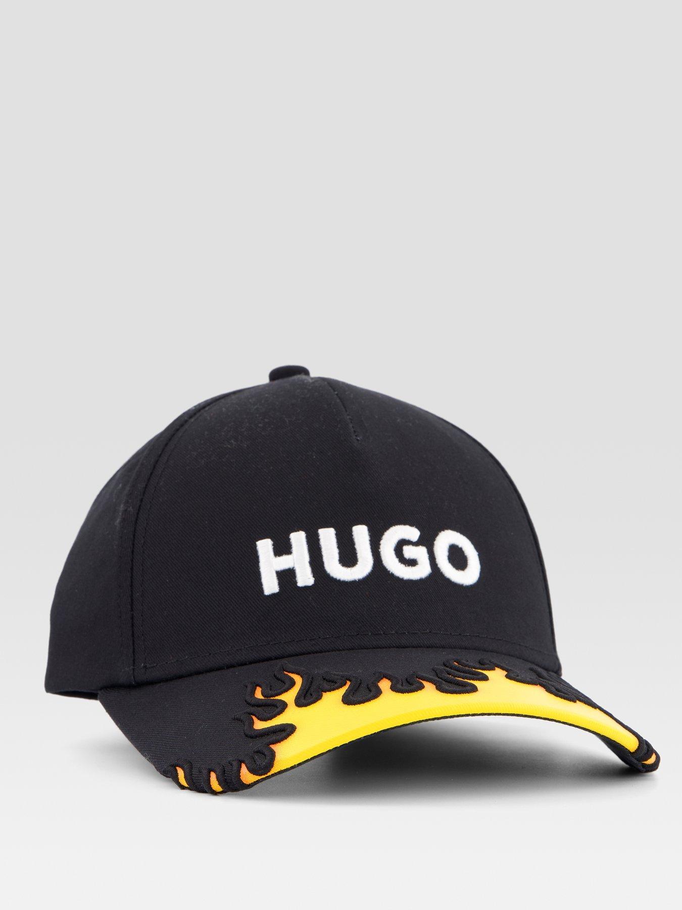 Image 3 of 4 of HUGO Jad Flame Baseball Cap - Black