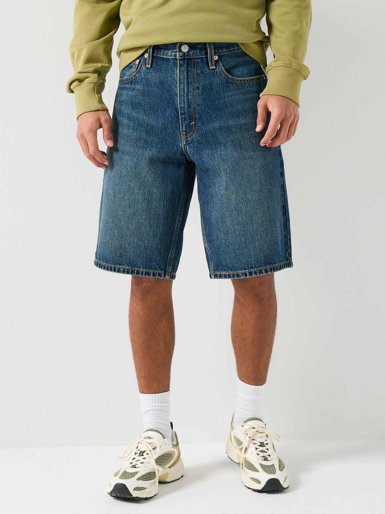 Levi's 469 Long Loose Fit Denim Vintage Story Shorts - Blue
