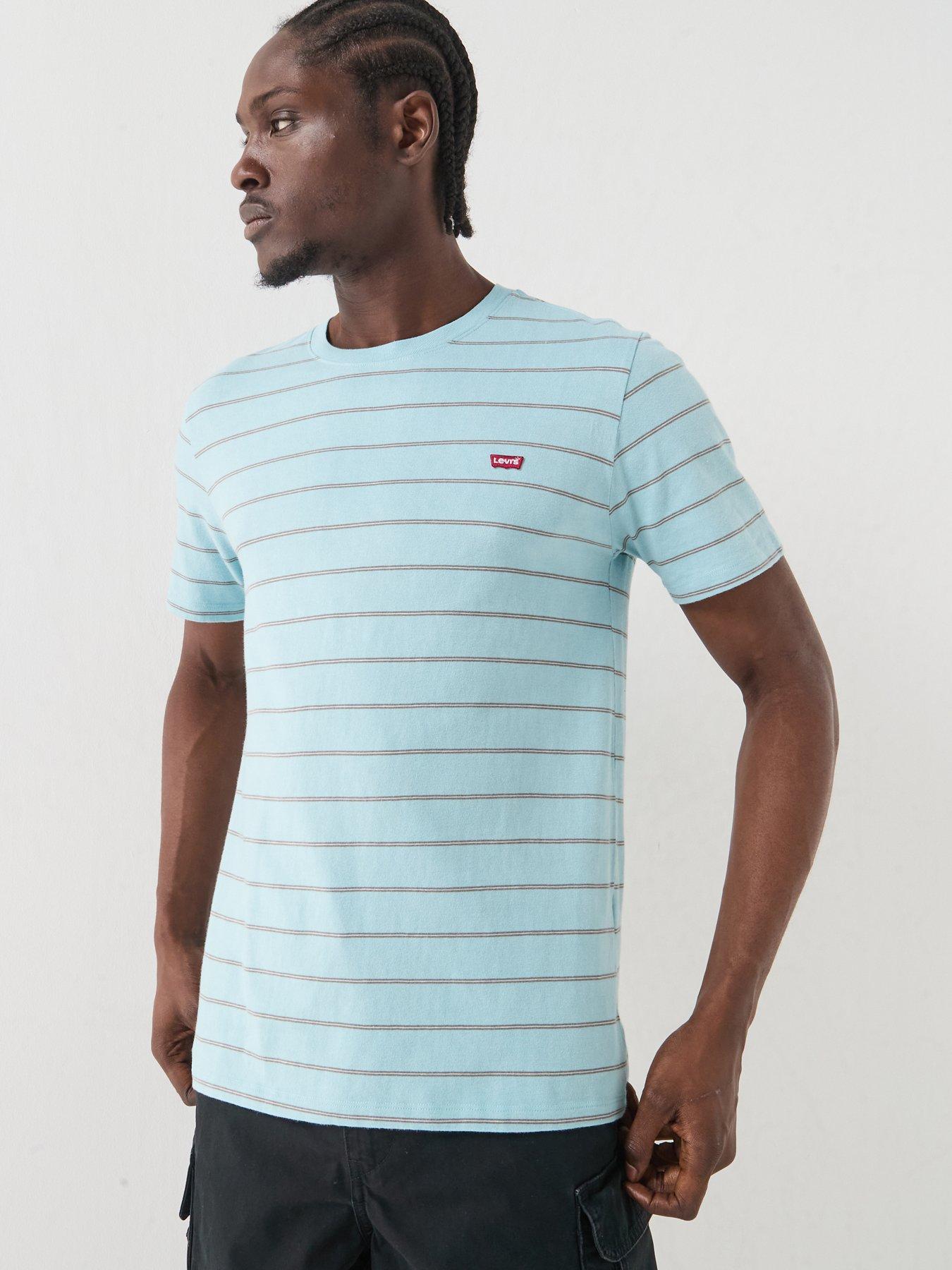 Levi's Original Housemark Stripe T-Shirt, Blue, Size S, Men