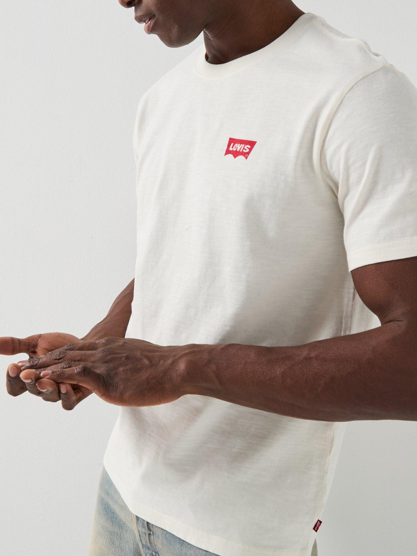 Image 4 of 6 of Levi's Lasso Back Graphic Relaxed Fit T-Shirt - White