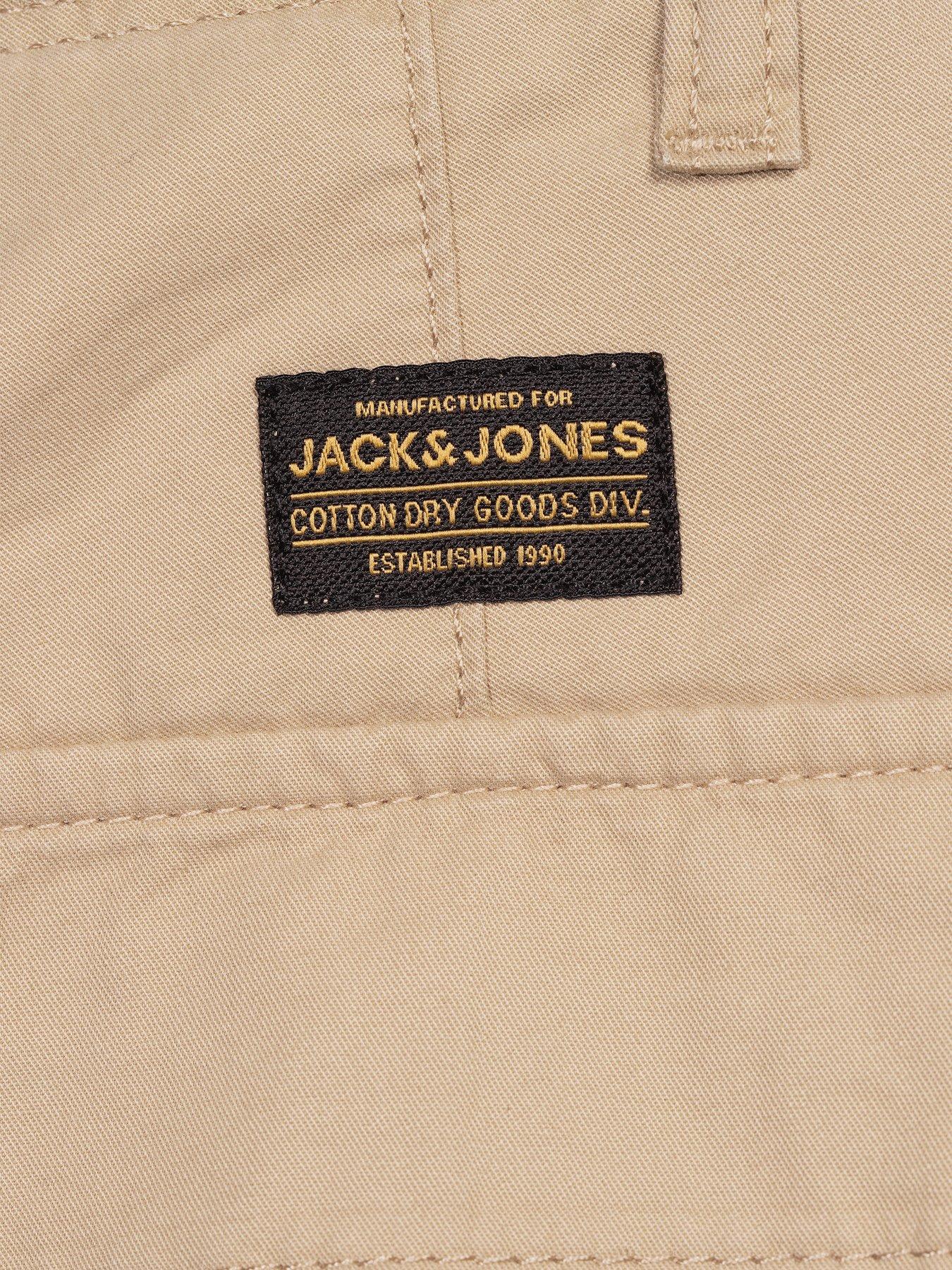 Image 4 of 5 of Jack & Jones Plus Cole Frank Cargo Shorts - Beige