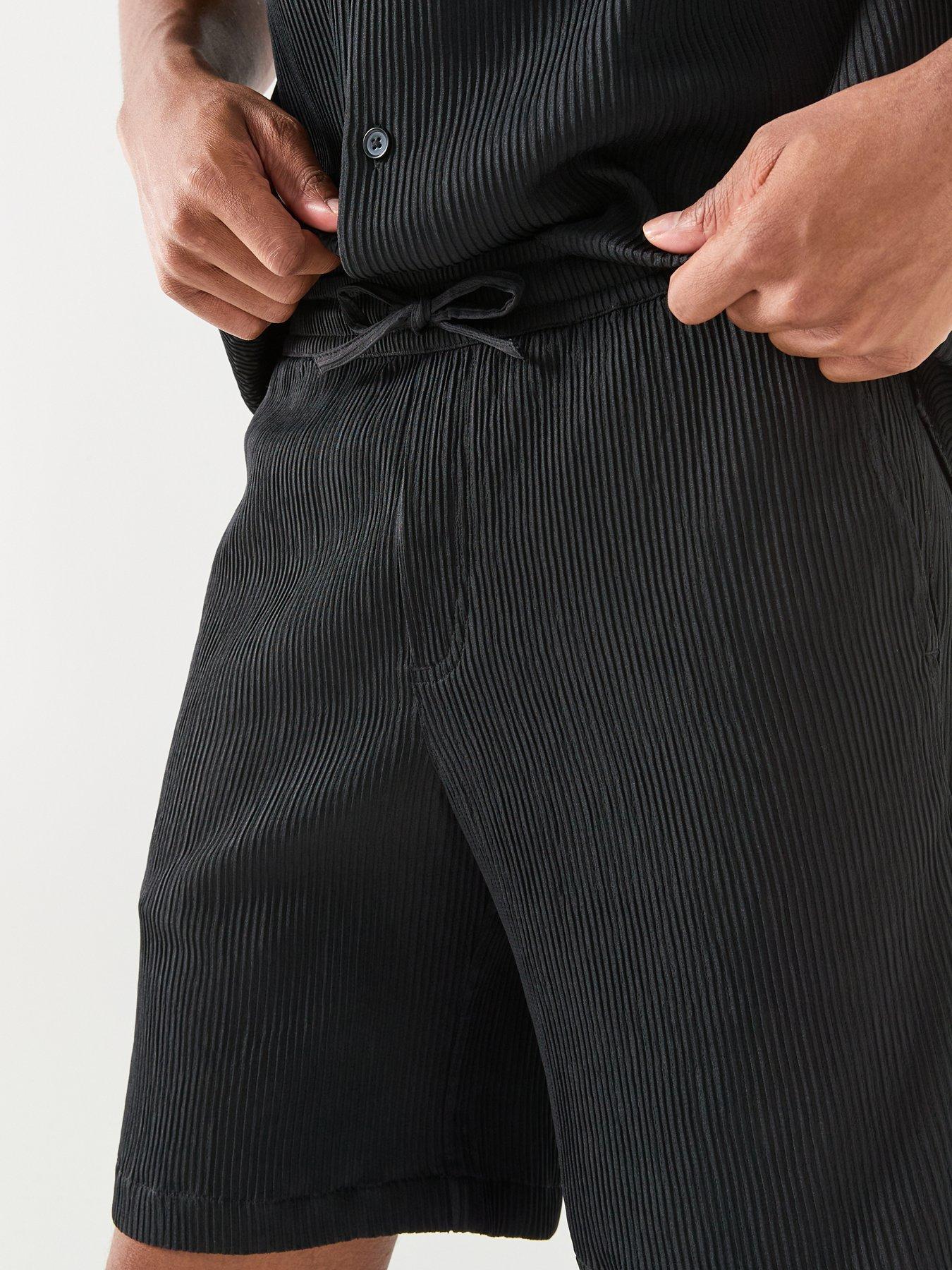 Image 5 of 5 of Jack & Jones Harrison Resort Short Sleeve Shirt And Shorts Set - Black