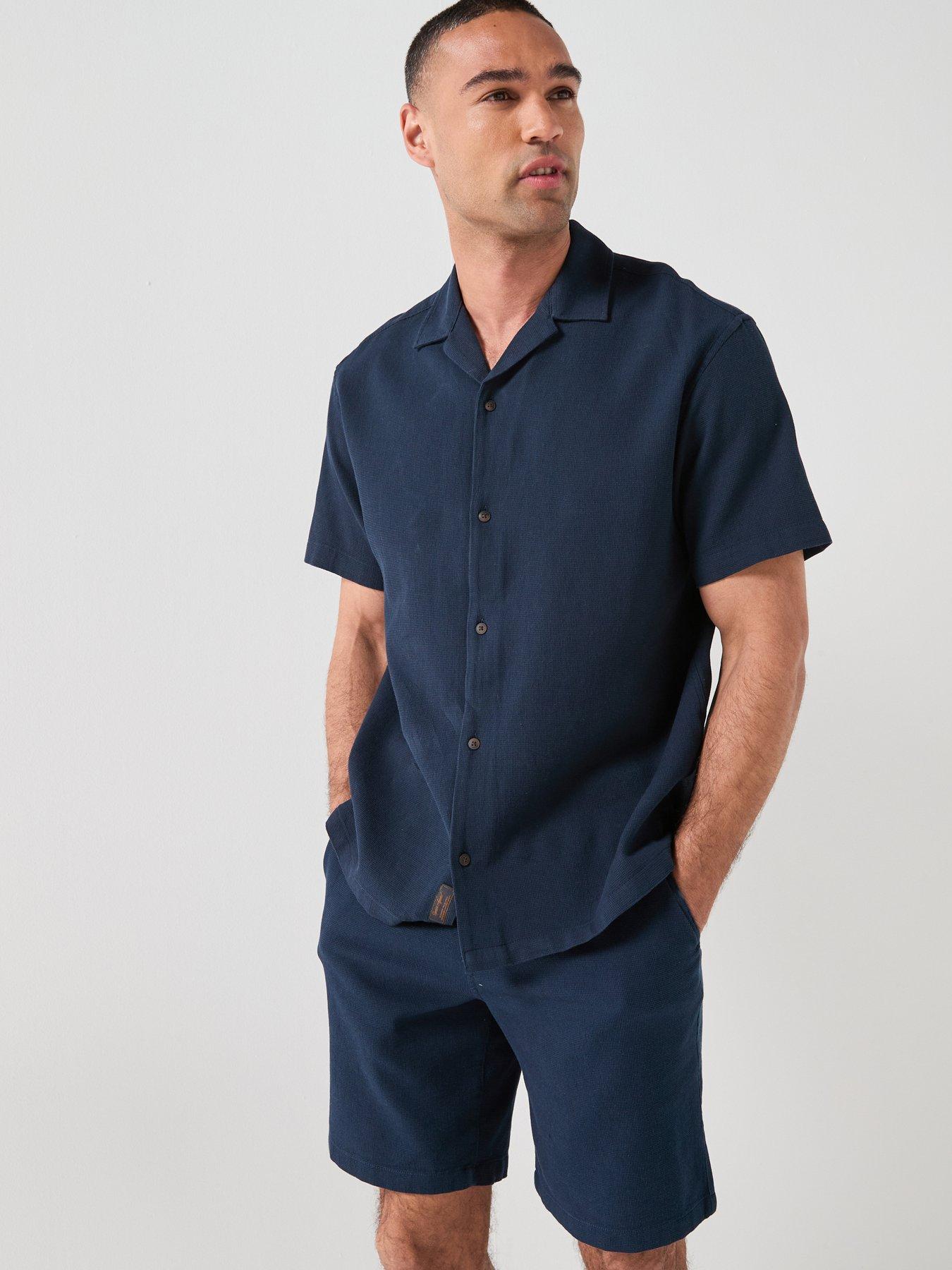 Jack & Jones Jack  &  Jones Waffle Resort Short And Shirt Set