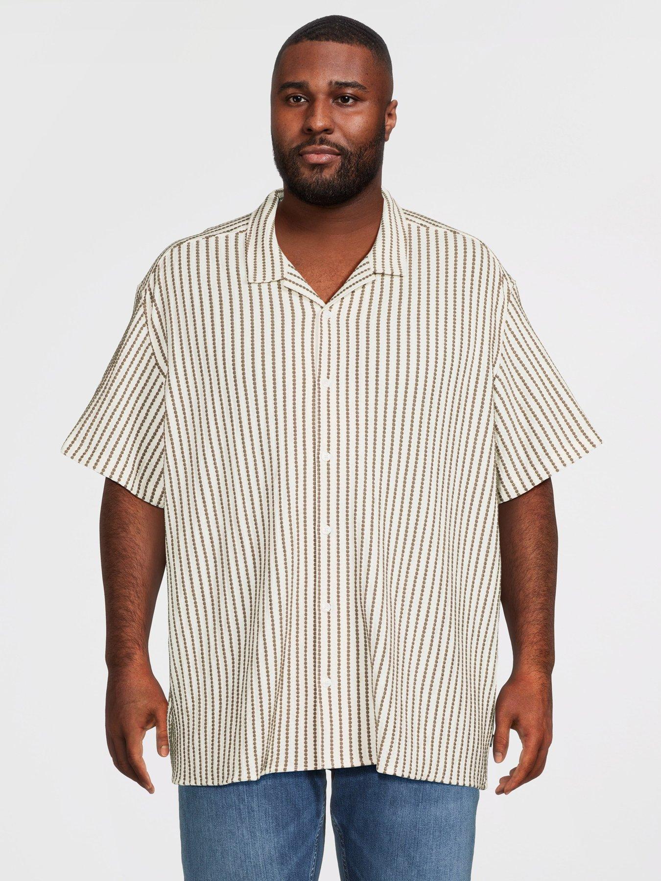 Jack & Jones Plus Jersey Short Sleeve Shirt, Morel, Size 4Xl, Men