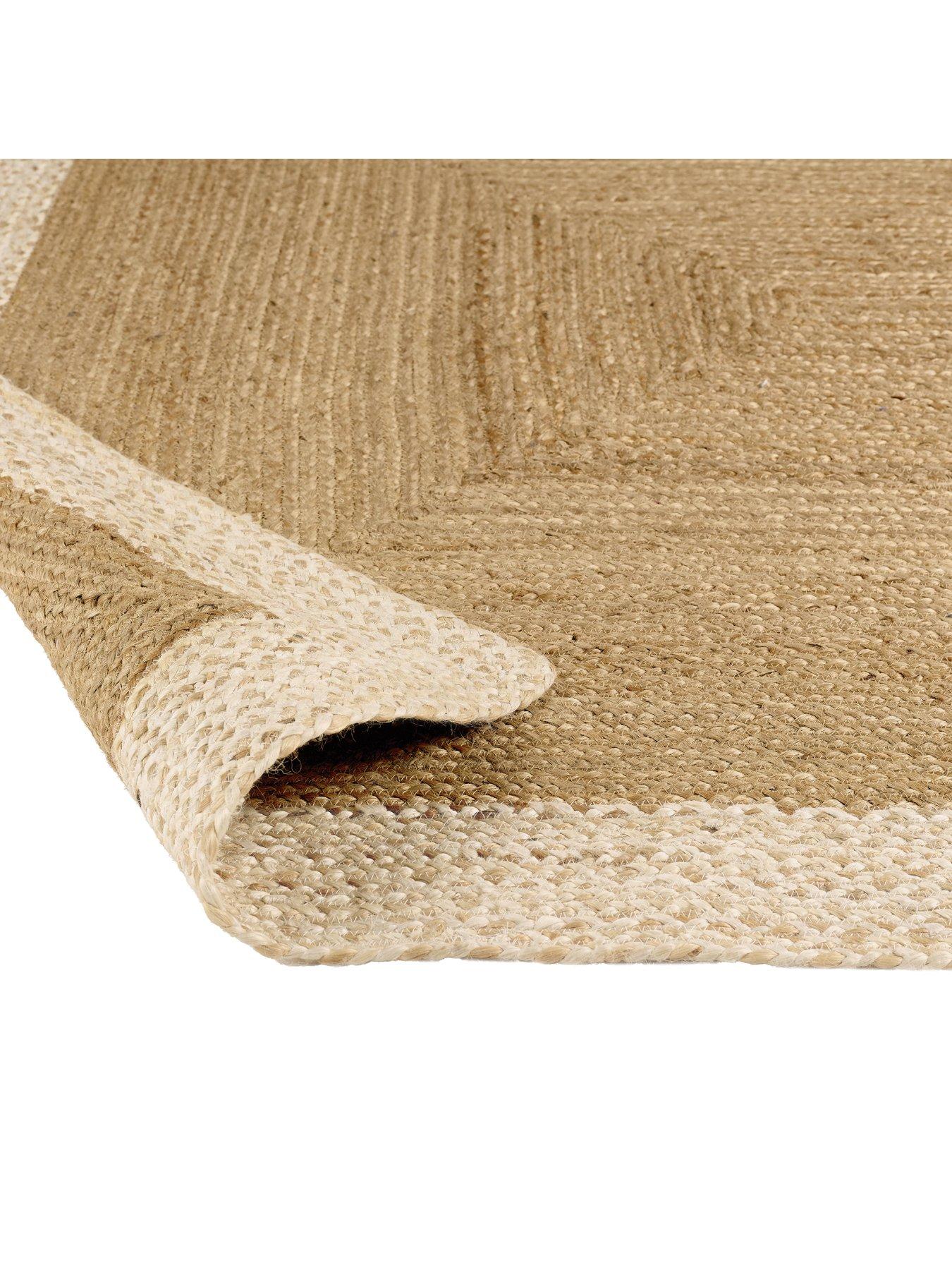 Image 3 of 4 of The Very Collection Jute Border Rug - Beige