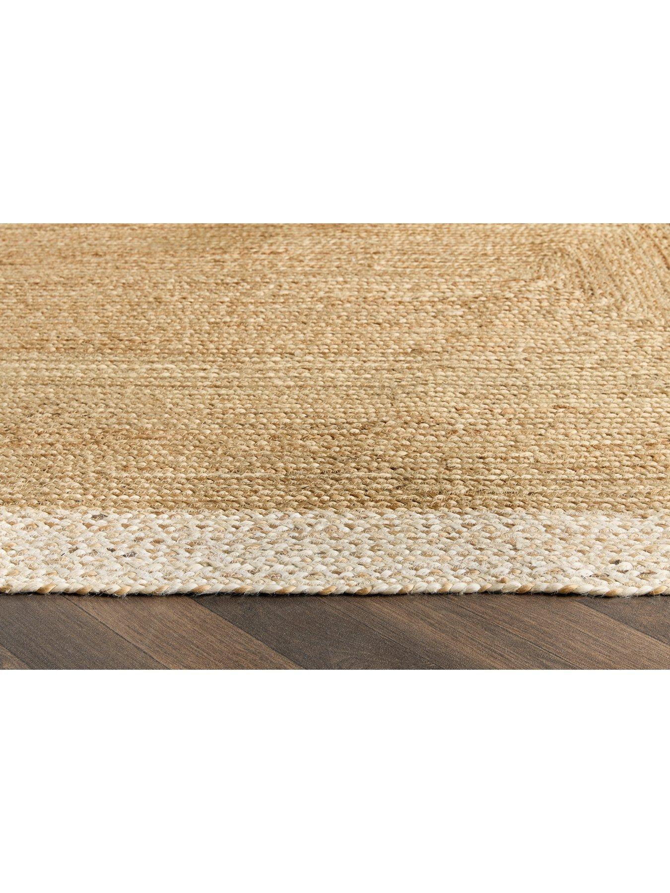Image 4 of 4 of The Very Collection Jute Border Rug - Beige
