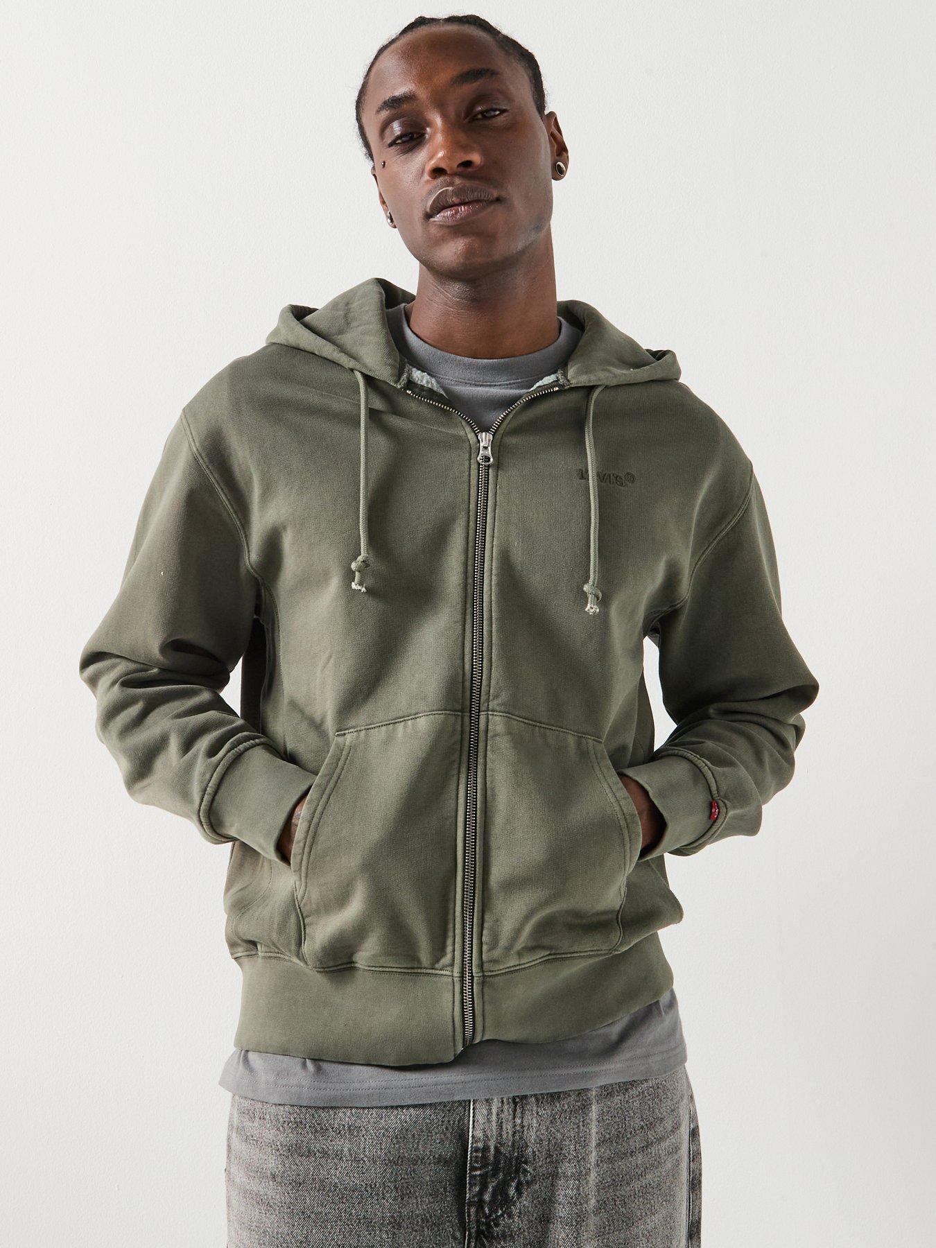 Levi'S Authentic Relaxed Fit Zip Hoodie - Green