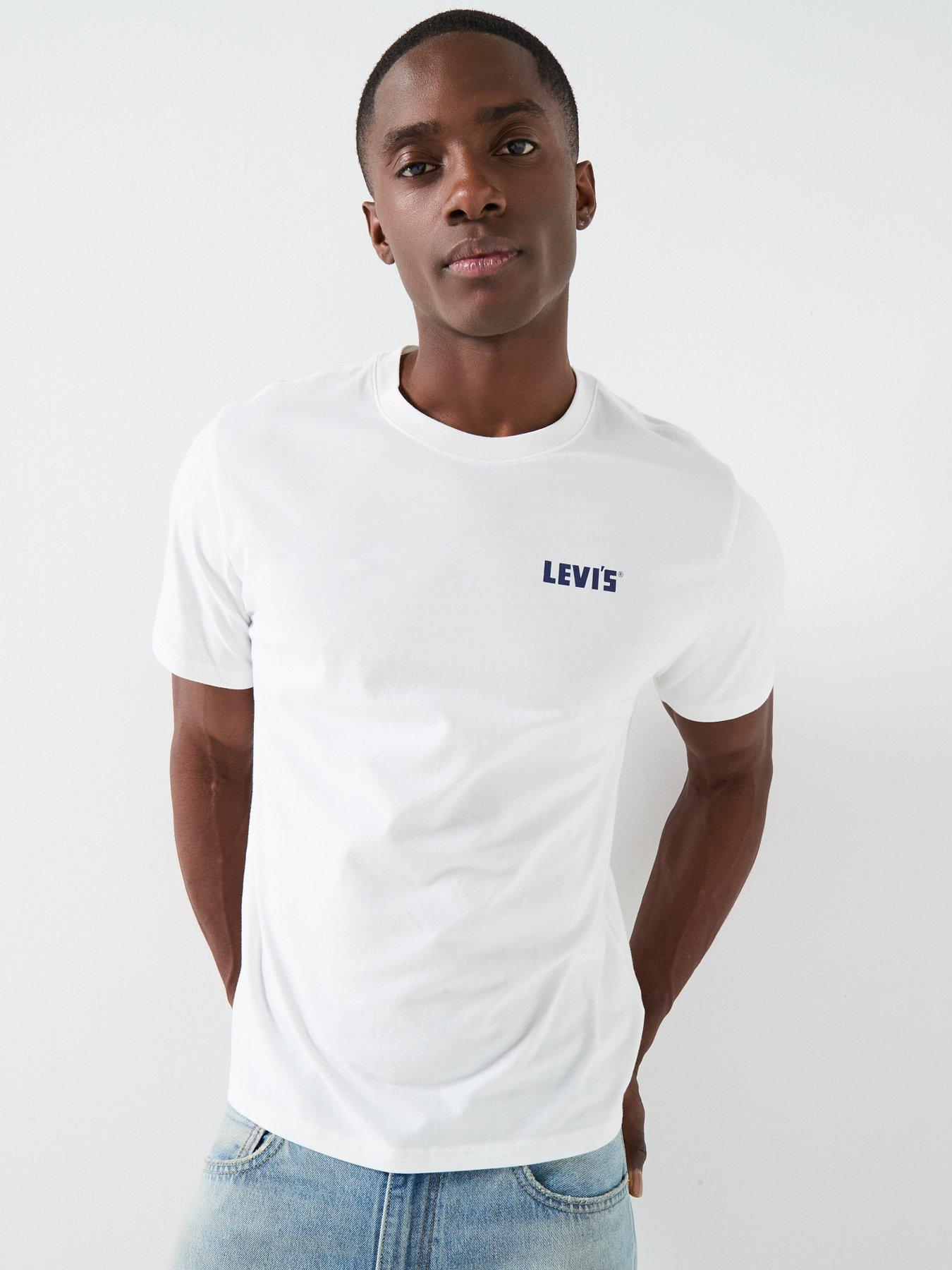 Image 2 of 6 of Levi's Western Back Graphic Relaxed Fit T-Shirt - White