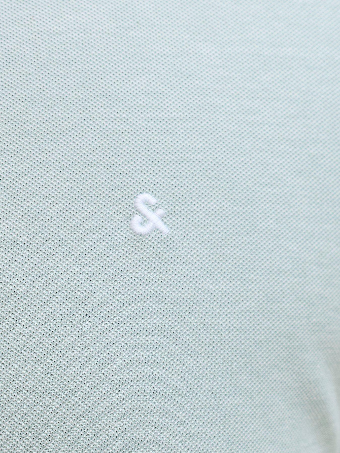 Image 4 of 5 of Jack & Jones Plus Paulos Polo Shirt - Blue