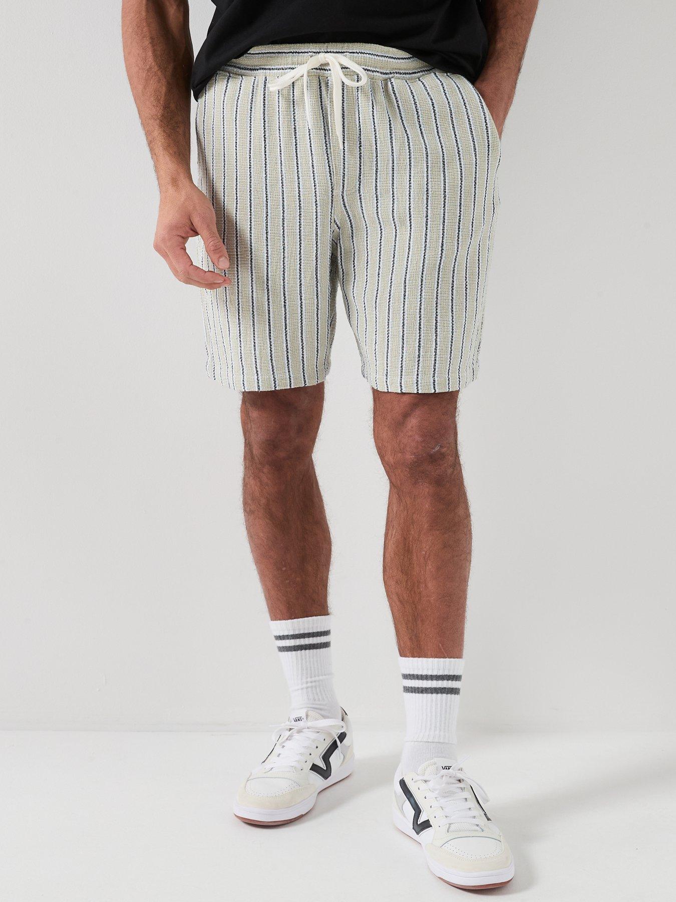 Image 1 of 5 of Jack & Jones Jaiden Coba Stripe Jogger Shorts - Tea