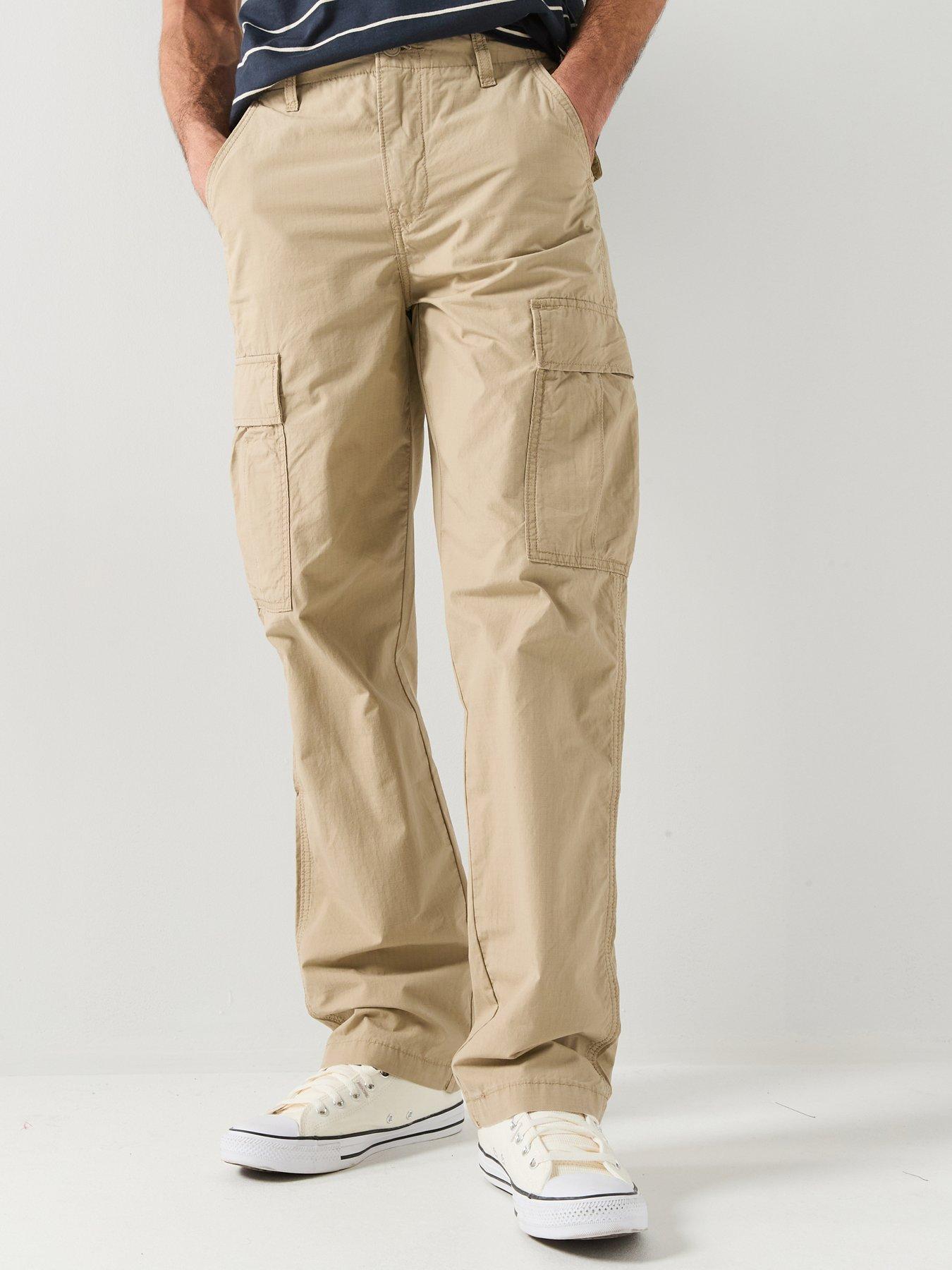 Levi's Xx Straight Fit Cargo Trouser, Beige, Size 32R, Men