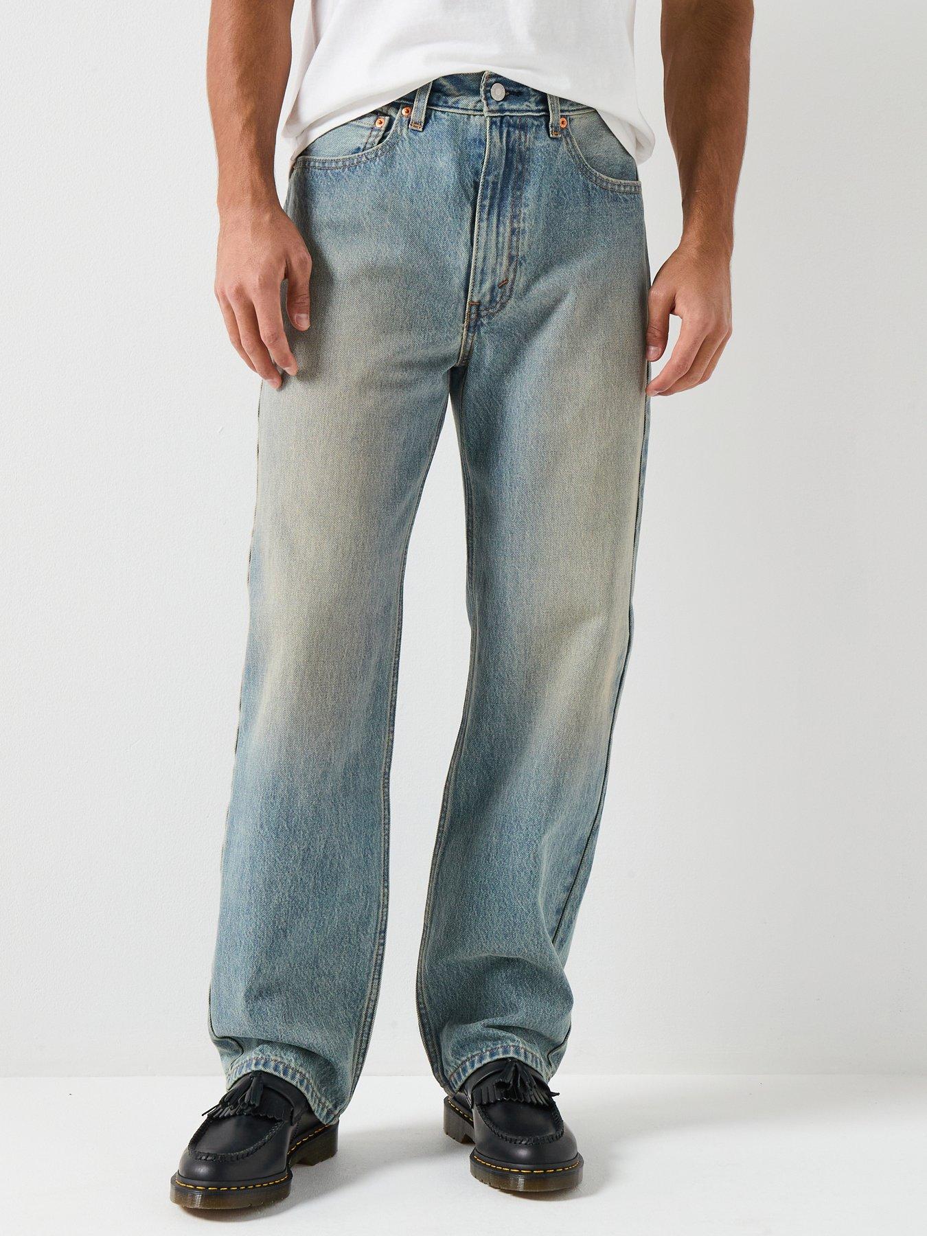 Levi's 565 Loose Straight Fit Jeans, Light Blue, Size 32R, Men