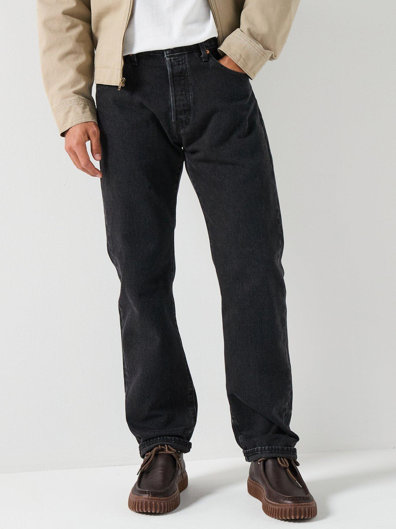 Levi's 501 Relaxed Fit Jean, Black, Size 32R, Men