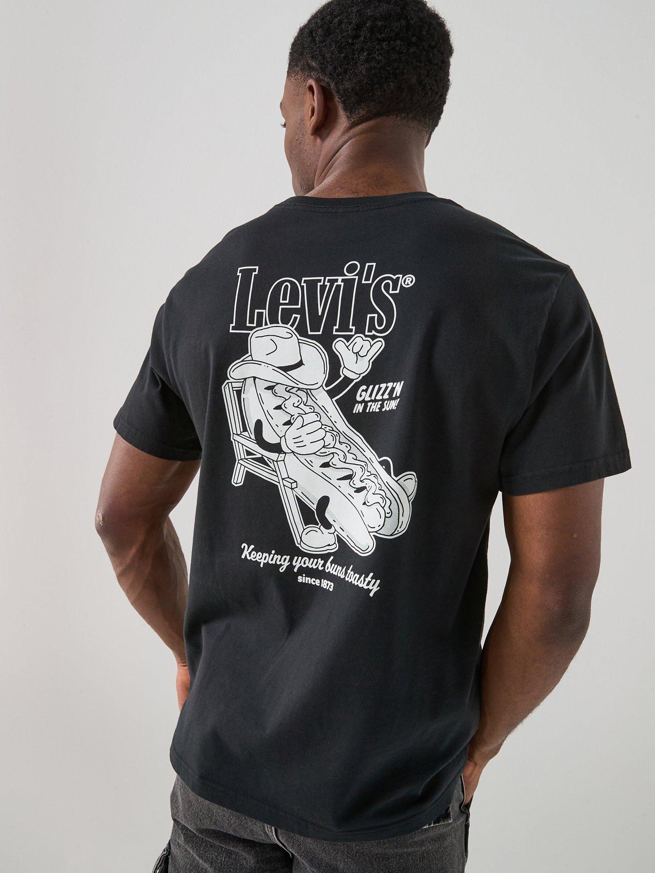 Levi's Glizzn N The Sun Hotdog Back Graphic Relaxed Fit T-Shirt - Black