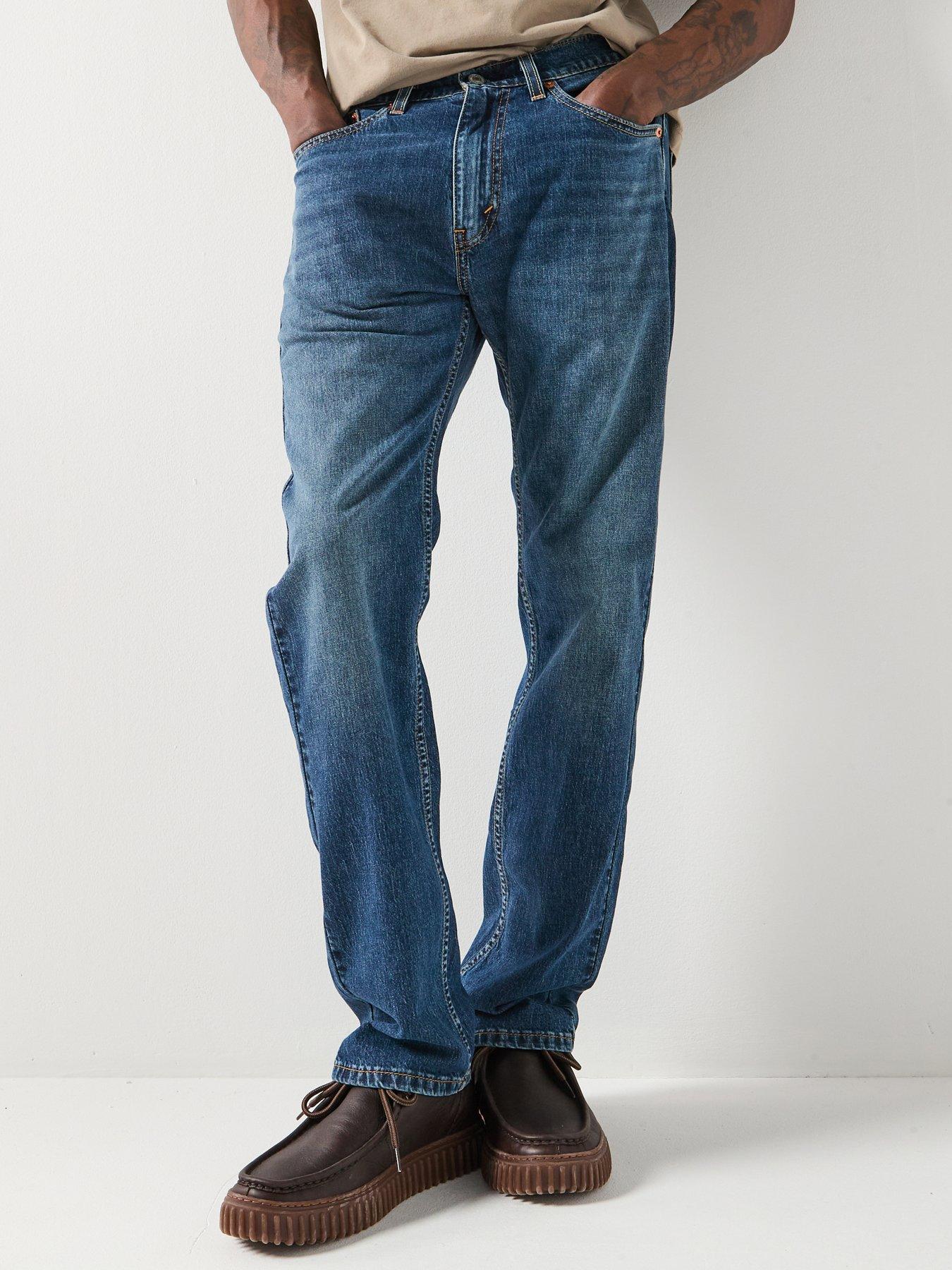 Levi's 505 Regular Fit Jeans - River Bank Cool - Dark Blue | Very