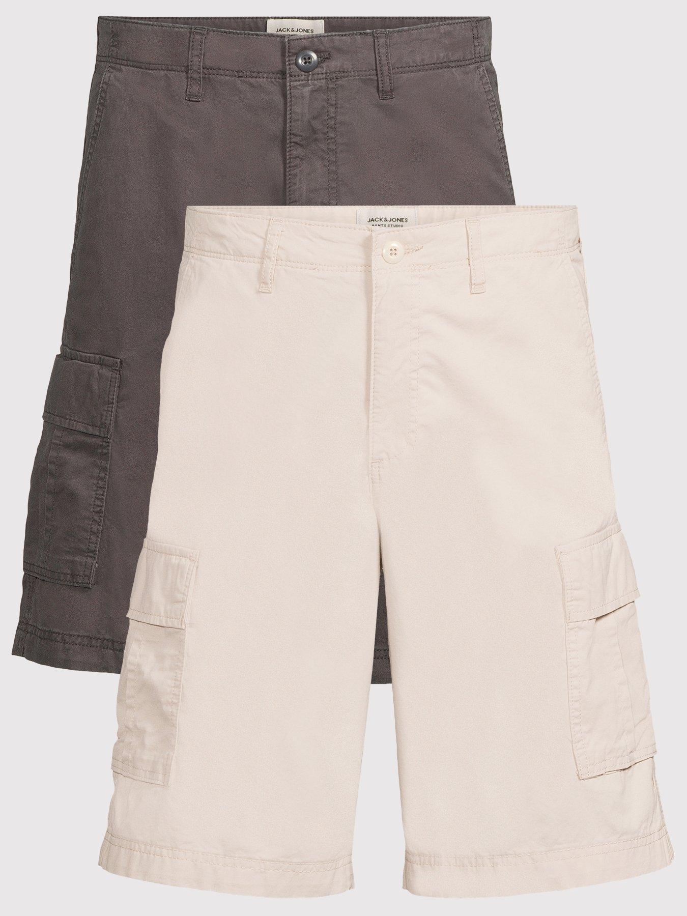 Jack & Jones Matty Cargo Shorts 2Pk - Grey