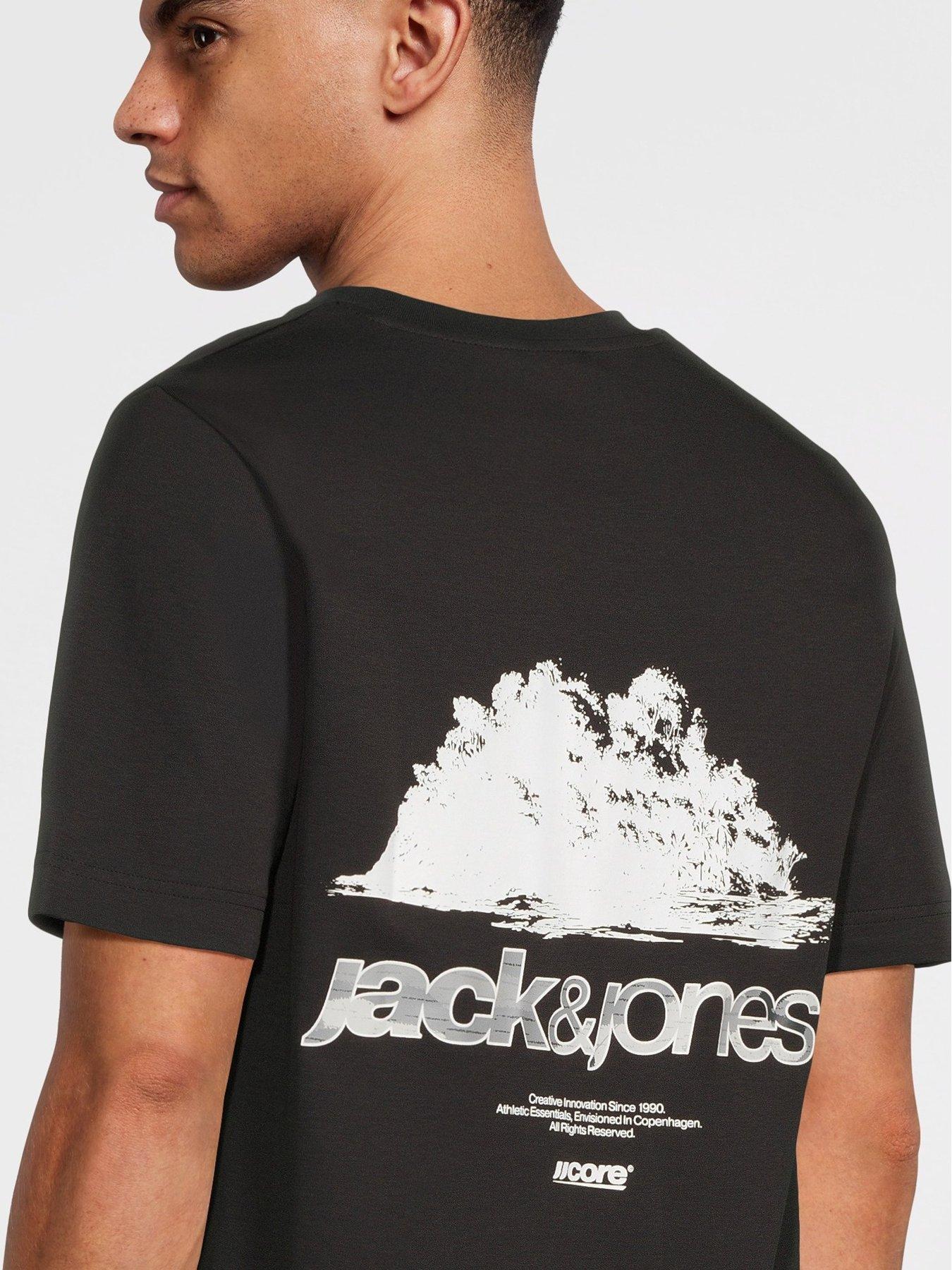 Image 5 of 6 of Jack & Jones Back Print Short Sleeve T-Shirt 3Pk - Multi