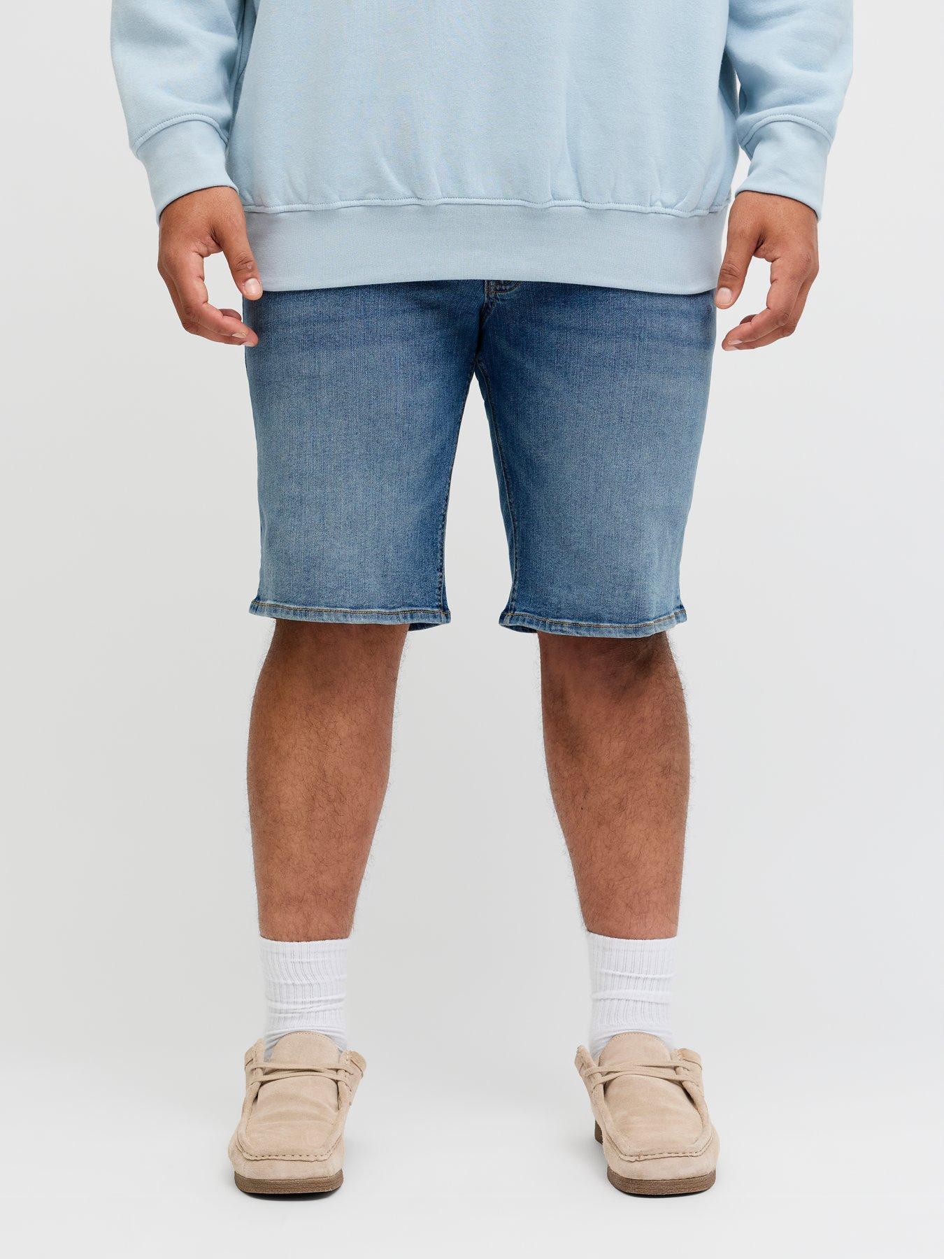 Jack & Jones Plus Rick Original Denim Shorts - Blue
