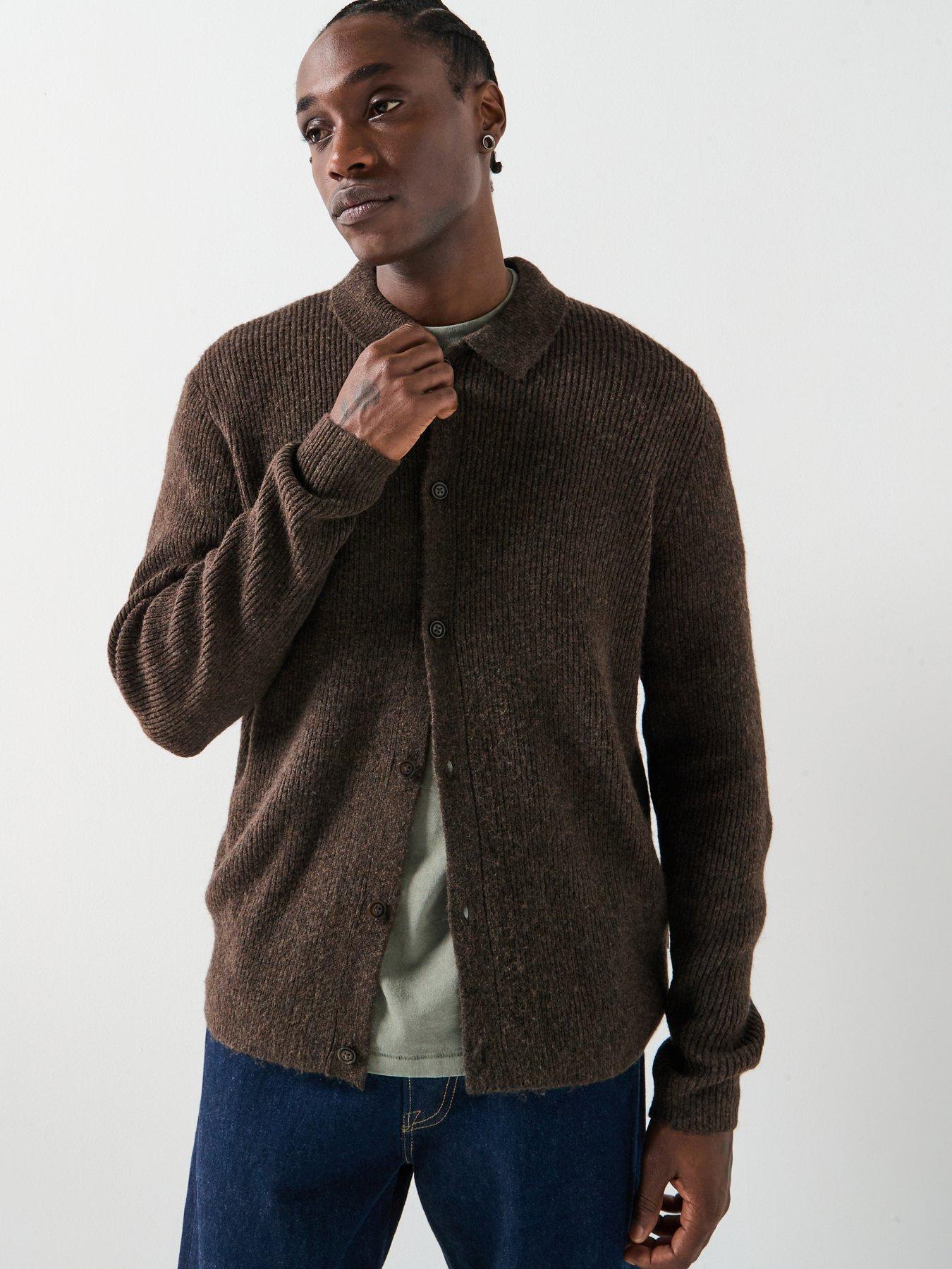 Levi's Catalina Knitted Cardigan, Brown, Size M, Men