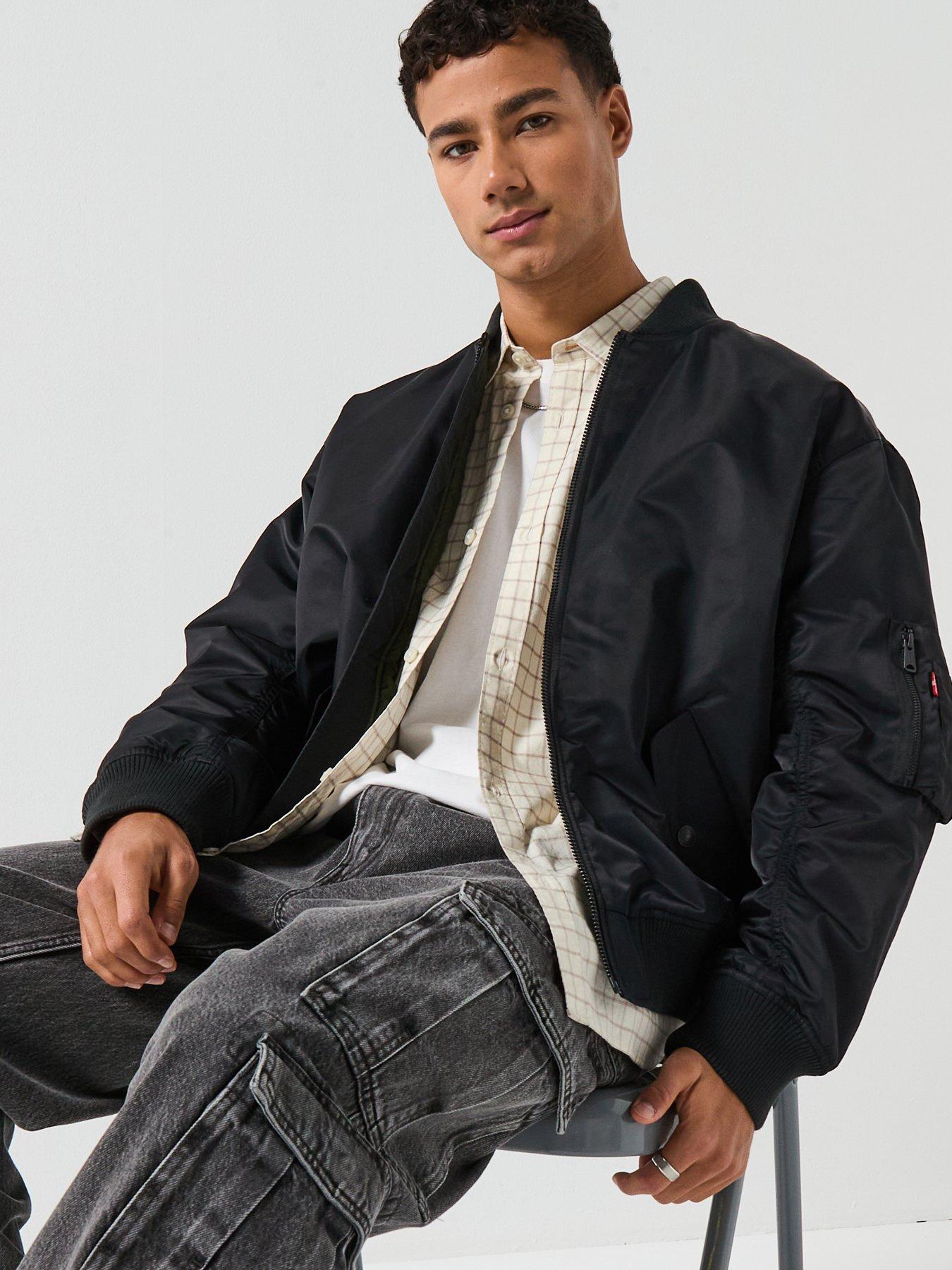  Jeans Ma-1 Bomber Jacket 黒 LEVI'S® MEN'S MA-1 BOMBER JACKET - BLACK