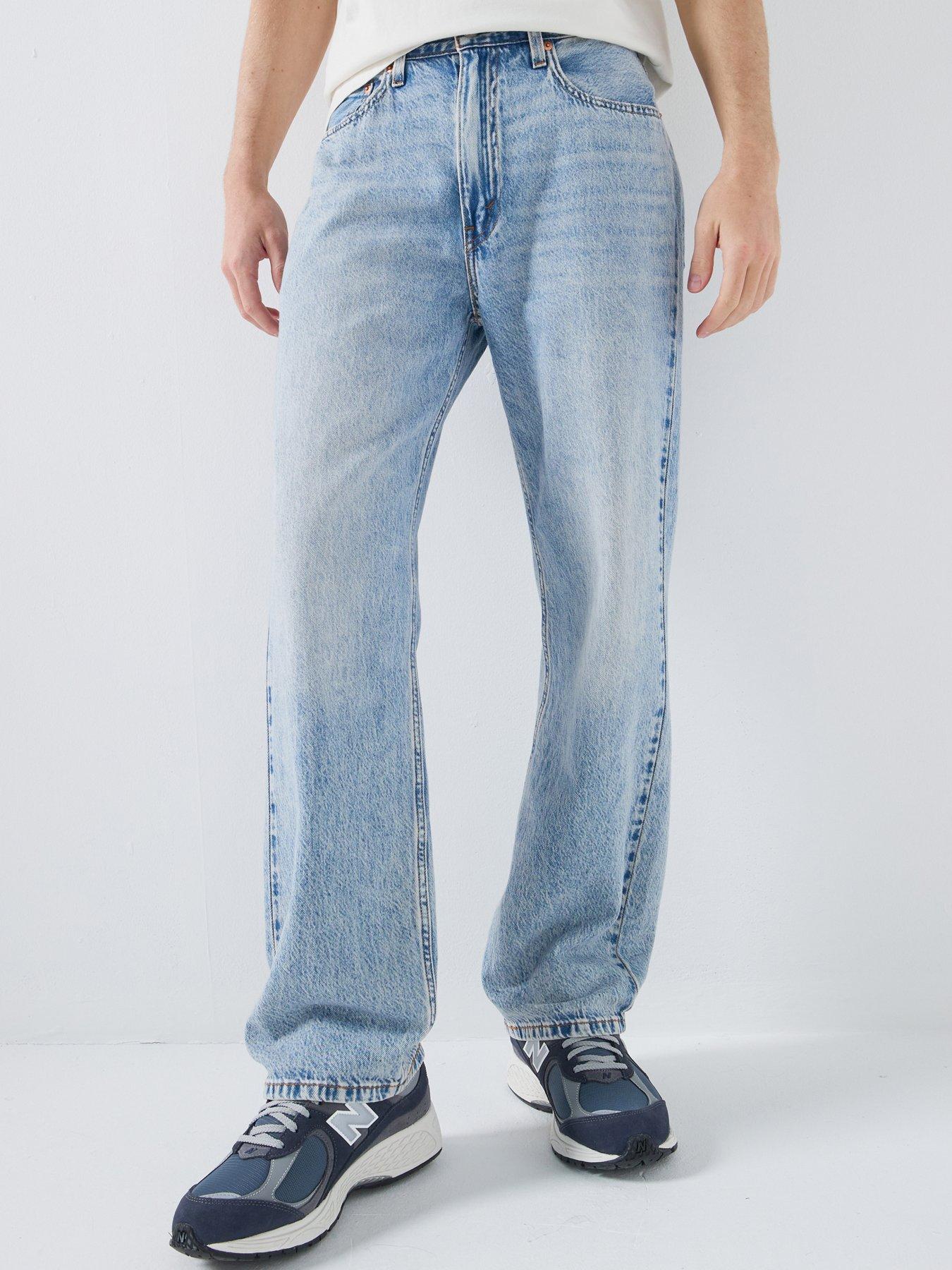 Levi's 565 Loose Straight Fit Jeans, Light Blue, Size 32R, Men