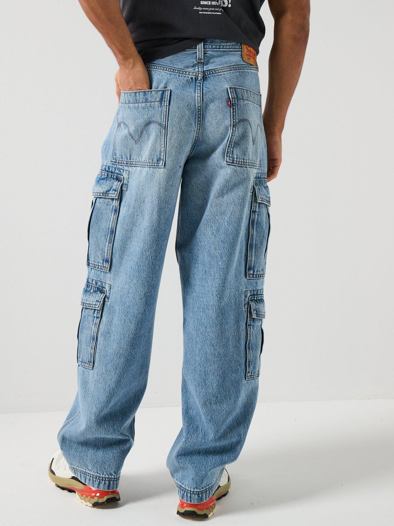 Image 2 of 6 of Levi's 578 Baggy Fit Cargo Jeans - Joyful Clouds