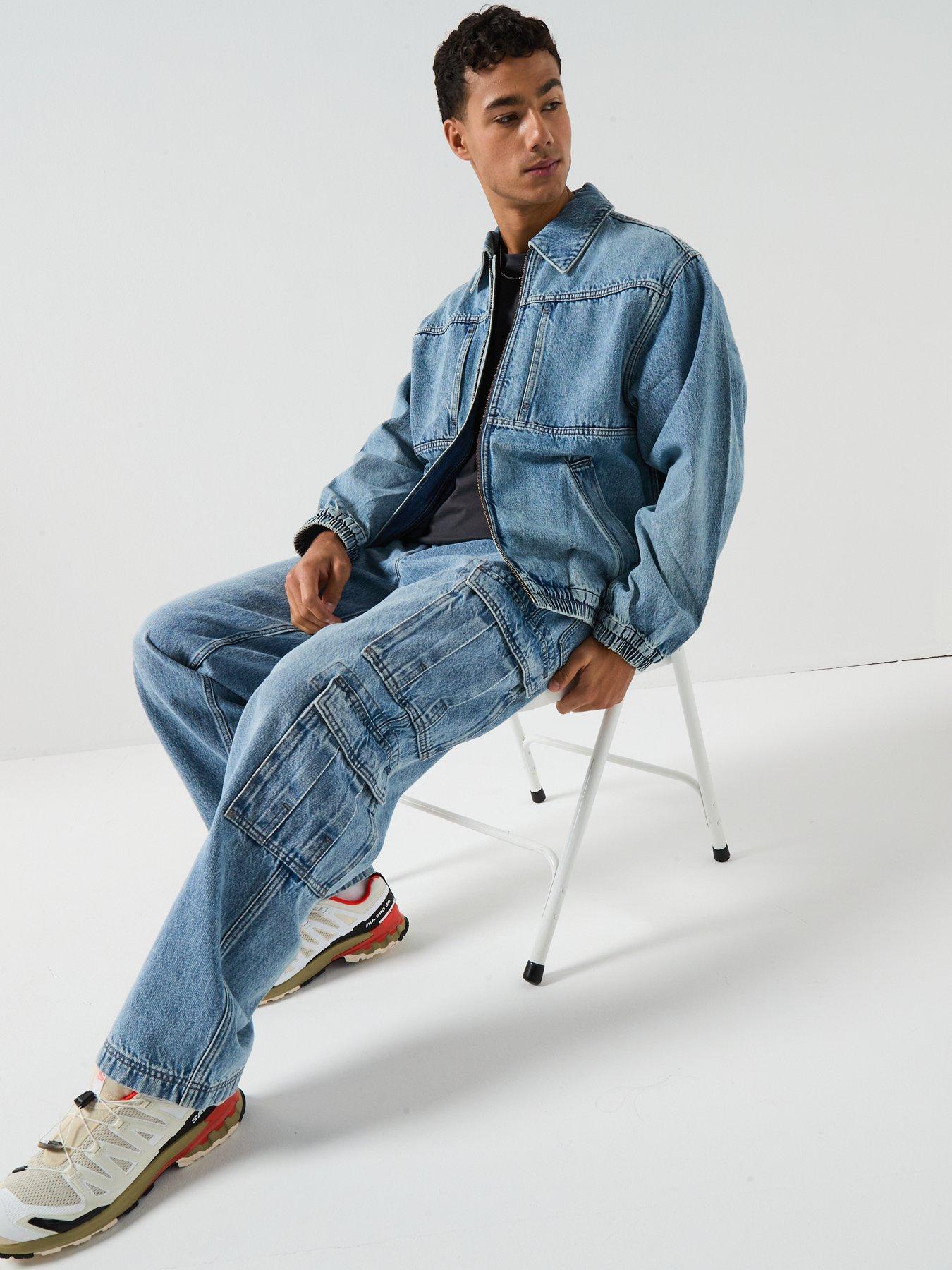 Image 4 of 6 of Levi's 578 Baggy Fit Cargo Jeans - Joyful Clouds