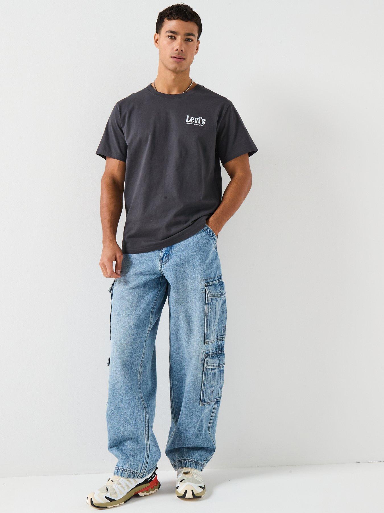 Image 6 of 6 of Levi's 578 Baggy Fit Cargo Jeans - Joyful Clouds