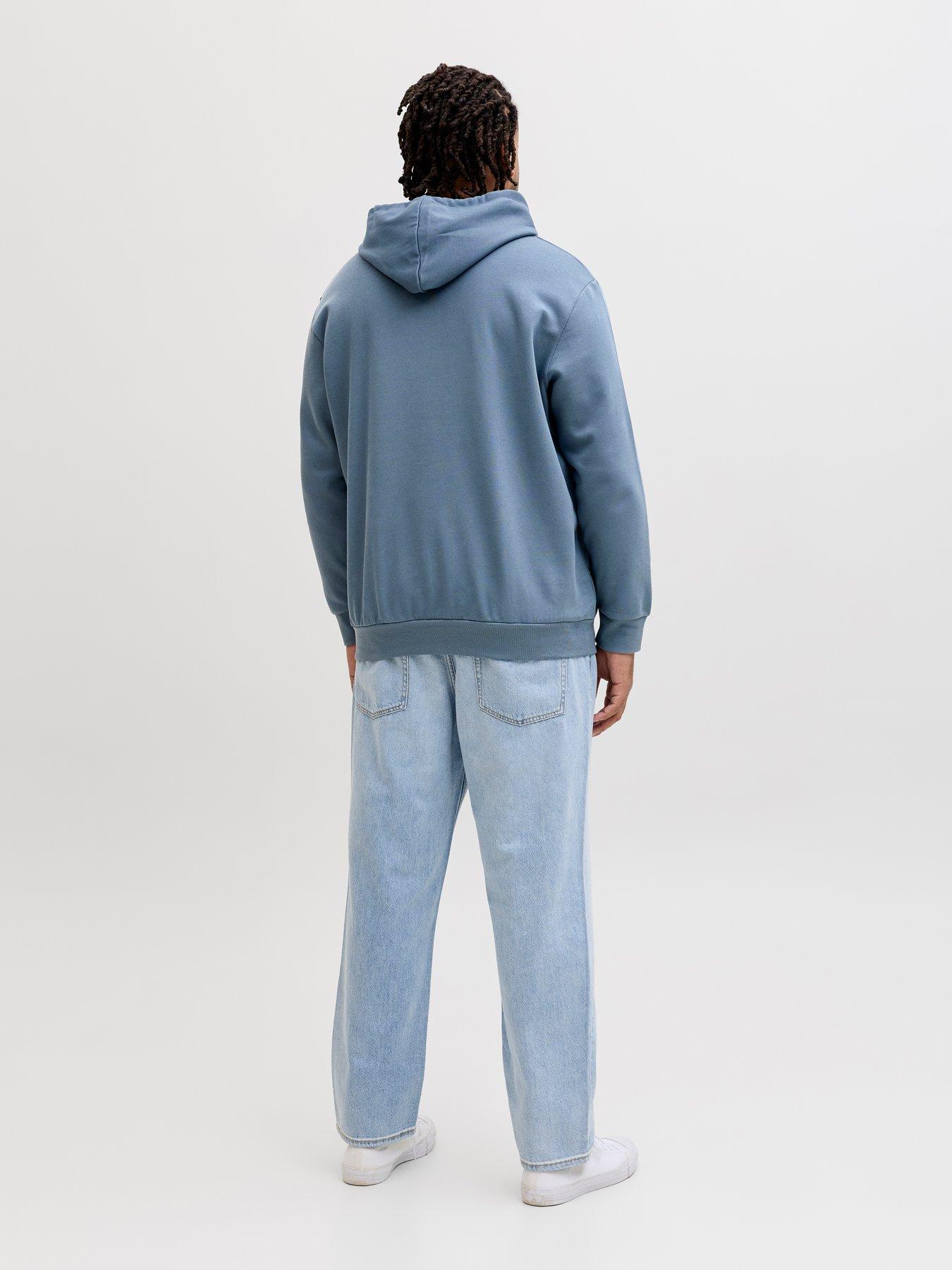 Image 2 of 5 of Jack & Jones Plus Logo Hoodie - Blue