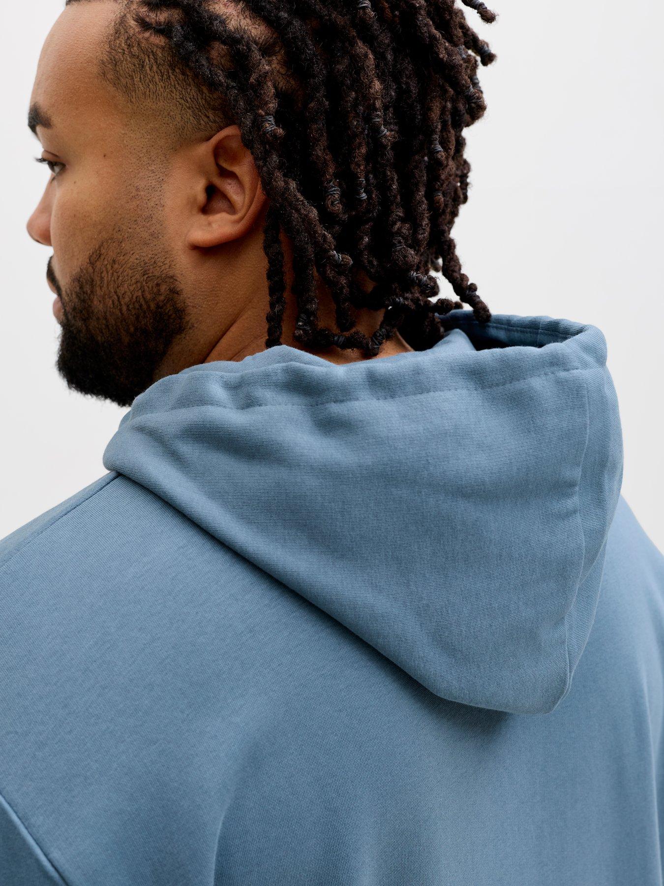 Image 5 of 5 of Jack & Jones Plus Logo Hoodie - Blue