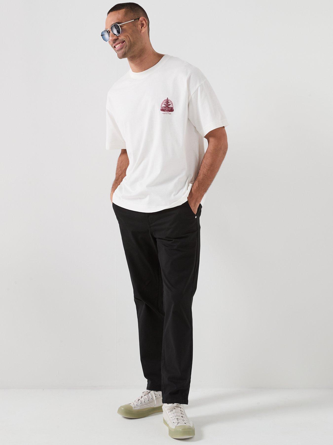 Image 3 of 5 of Jack & Jones Maine Back Graphic T-Shirt - White