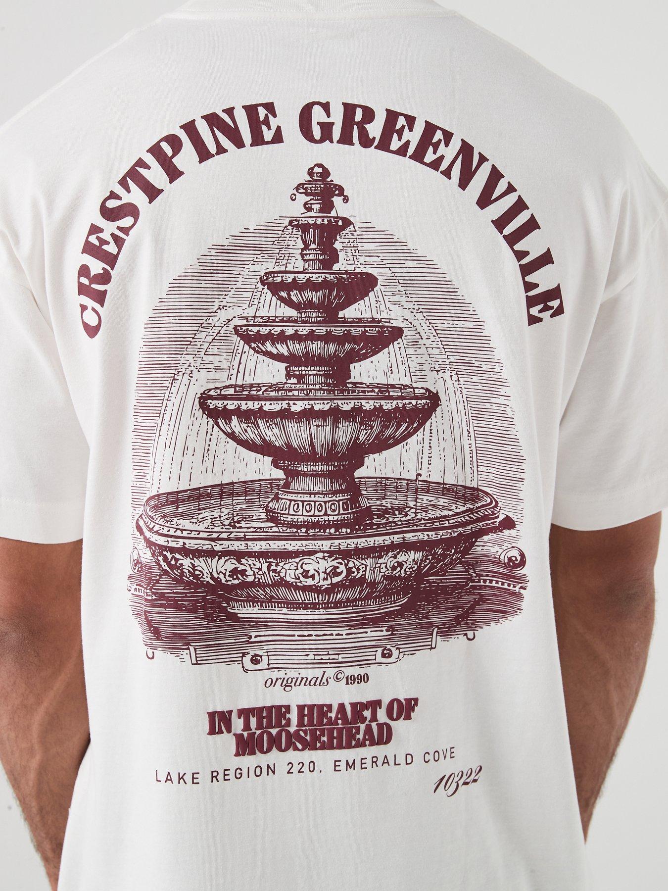 Image 4 of 5 of Jack & Jones Maine Back Graphic T-Shirt - White