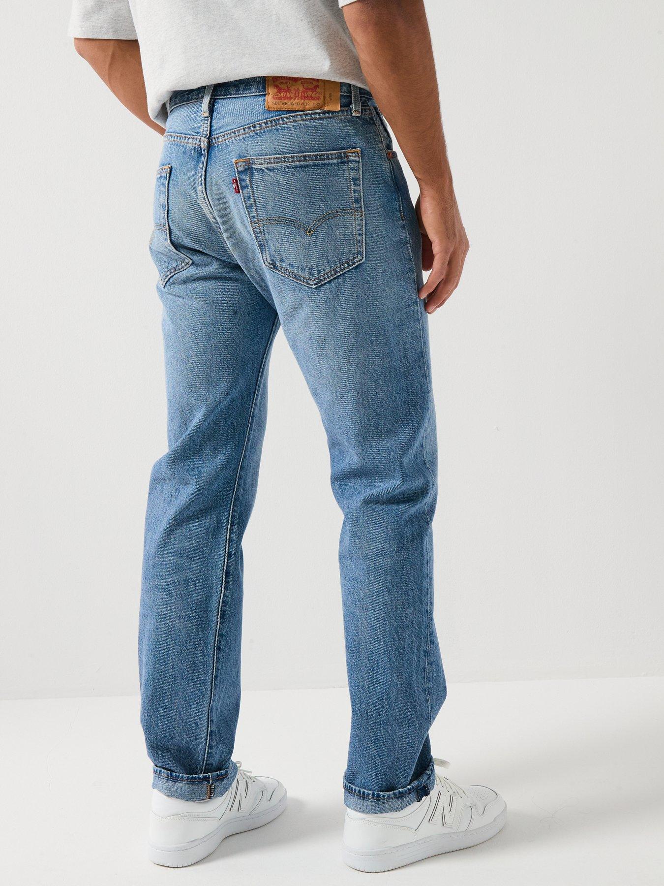 Image 2 of 6 of Levi's 501 Relaxed Fit Jean - Road Work - Light Blue