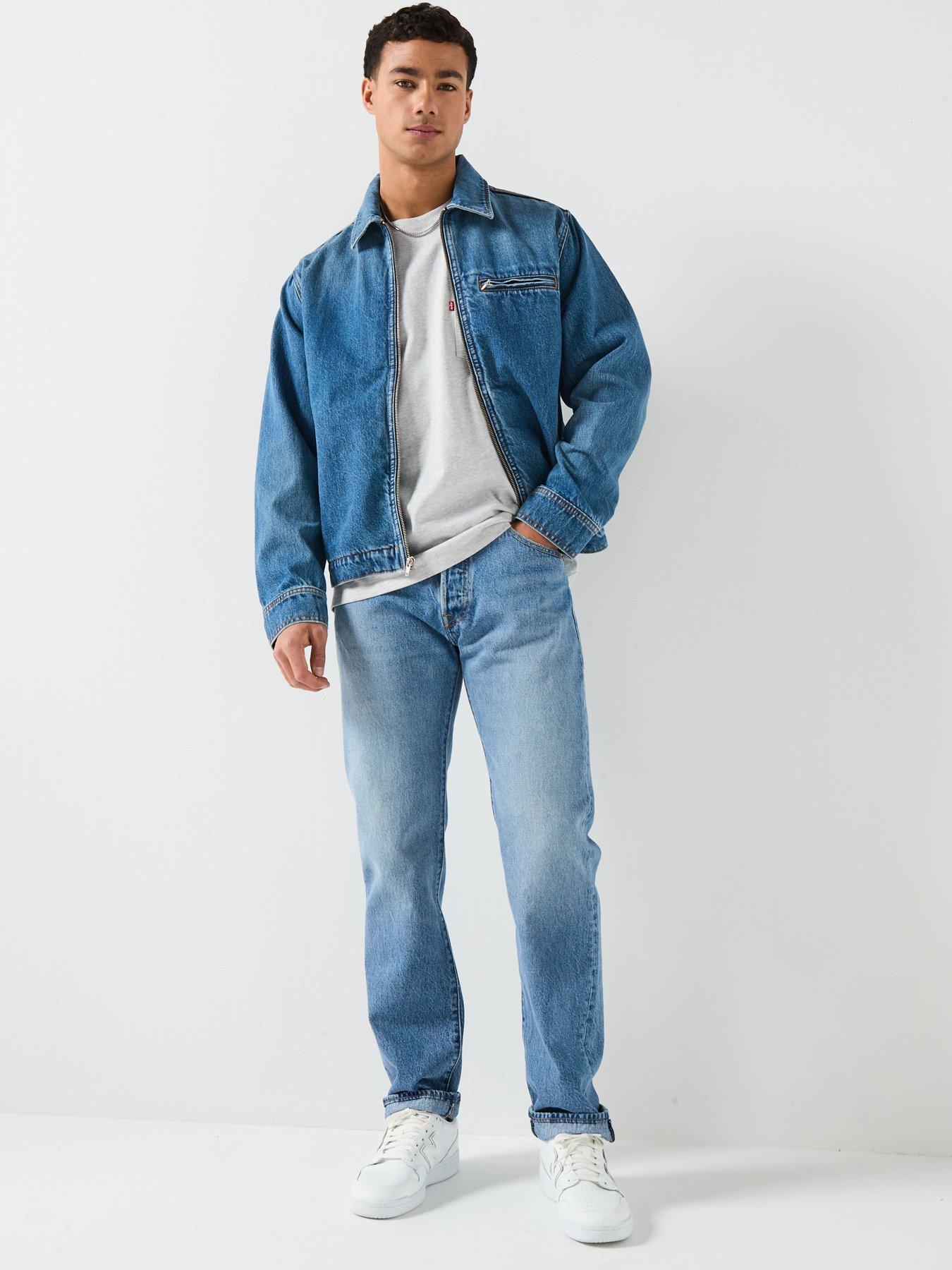 Image 6 of 6 of Levi's 501 Relaxed Fit Jean - Road Work - Light Blue
