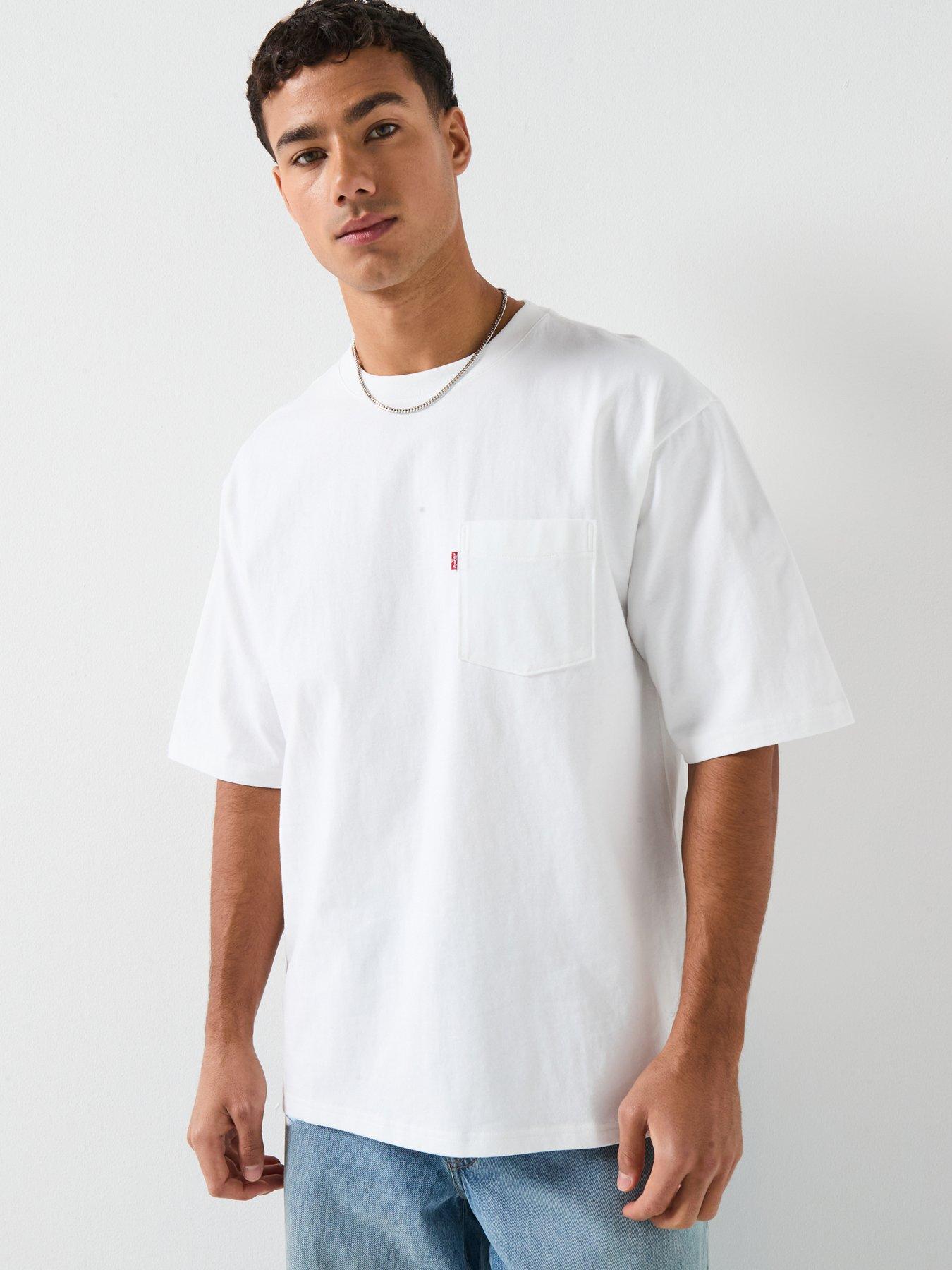 Levi's Pocket Loose Fit T-Shirt, White, Size M, Men