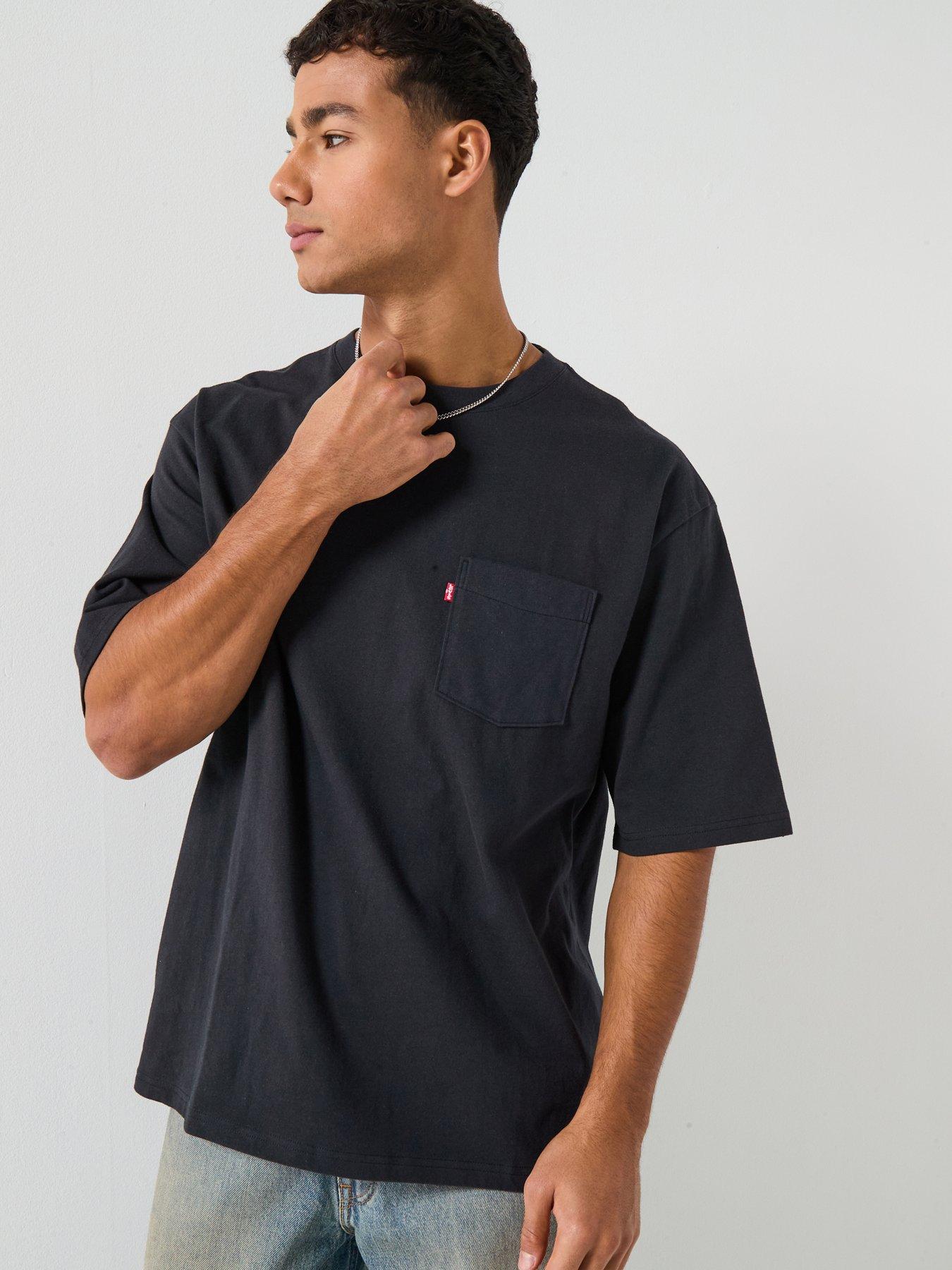Levi's Pocket Loose Fit T-Shirt, Black, Size M, Men