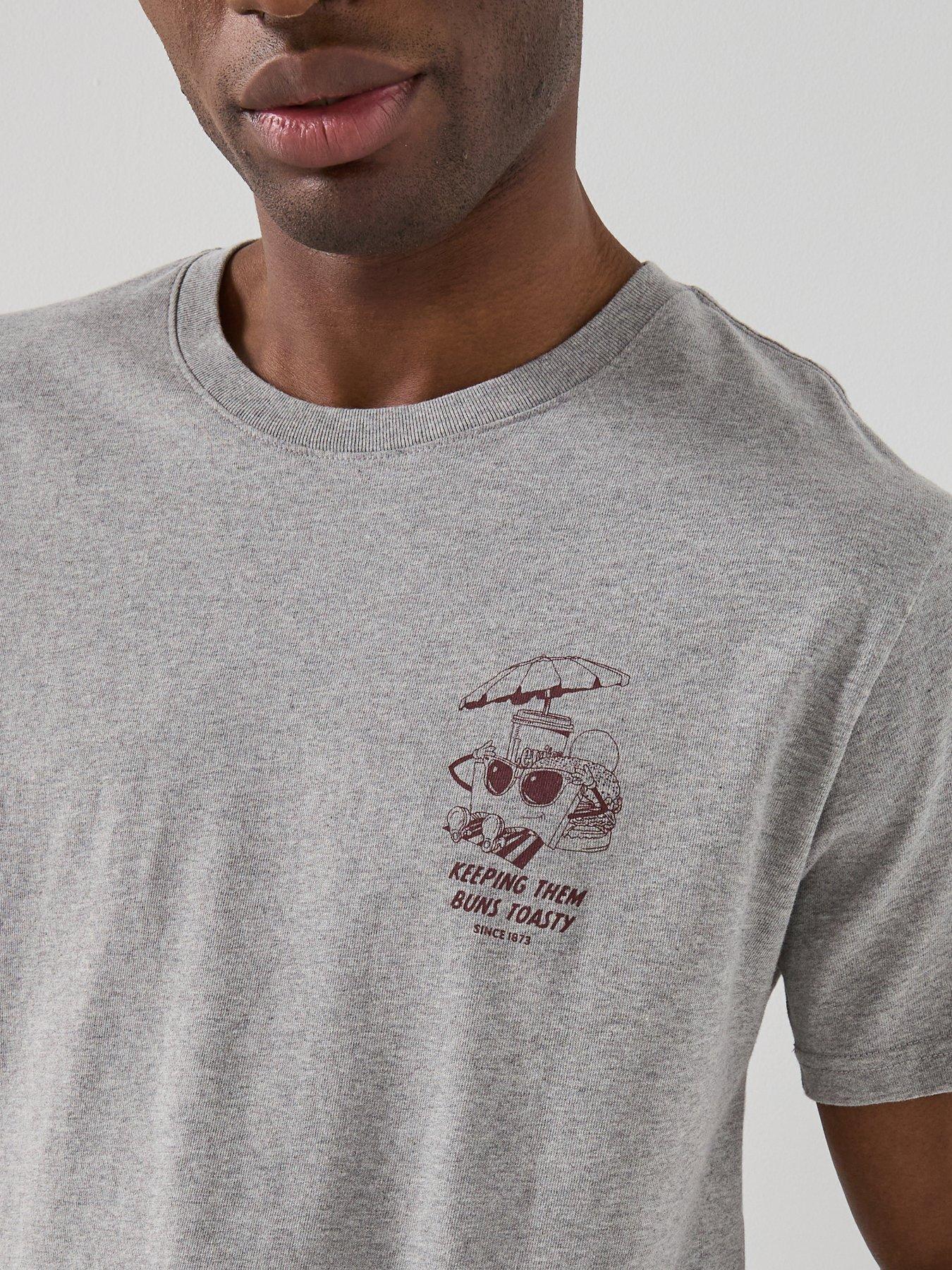 Image 4 of 5 of Levi's No Substitute For The Classics Burger Back Graphic Relaxed Fit T-Shirt - Grey