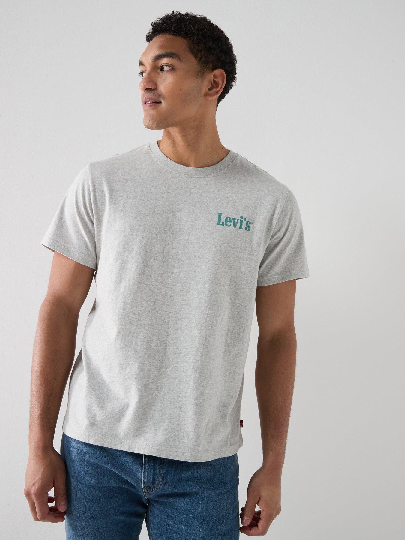 Levi'S Poolside Burger Back Graphic Relaxed Fit T-Shirt - Grey