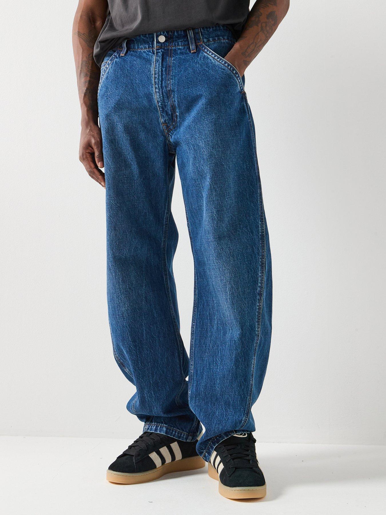 Levi's Baggy Barrel Fit Jeans Max Volume, Dark Blue, Size 32R, Men