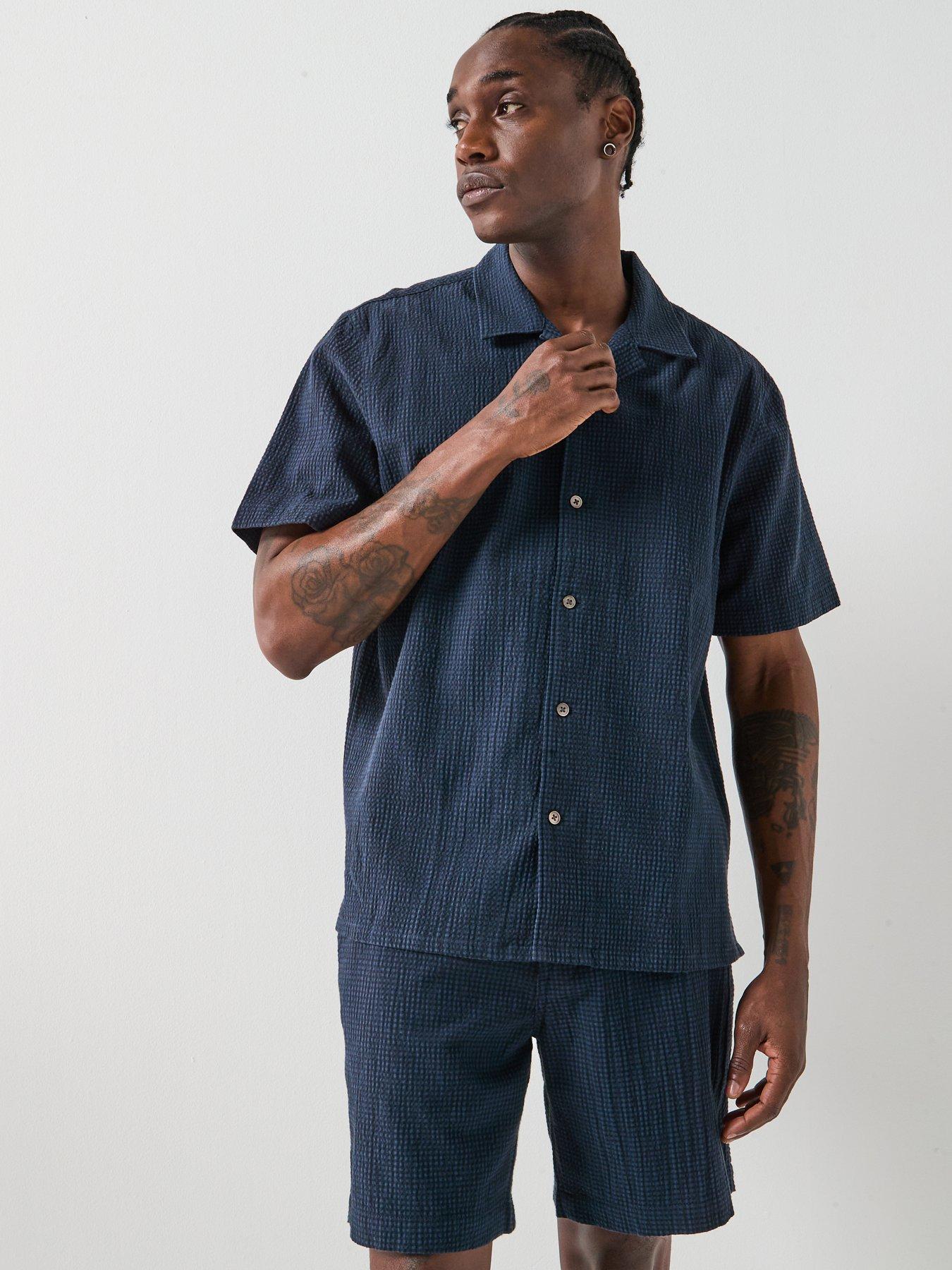 Levi's Sunset Short Sleeve Shirt, Navy, Size Xl, Men