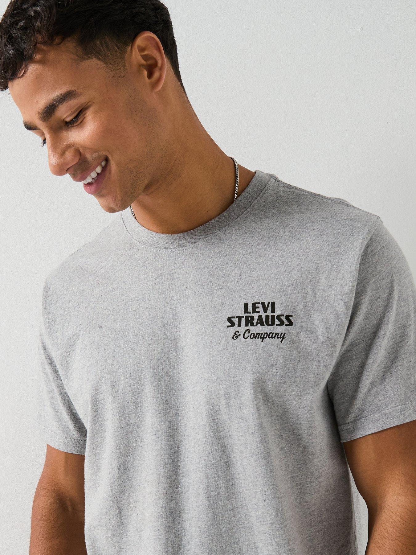 Image 5 of 6 of Levi's Back Graphic Relaxed Fit T-Shirt - Grey