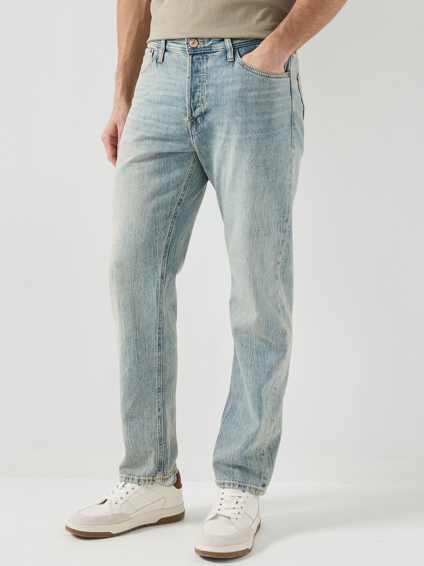 Jack & Jones: Chris Original Straight Fit Jeans - Blue